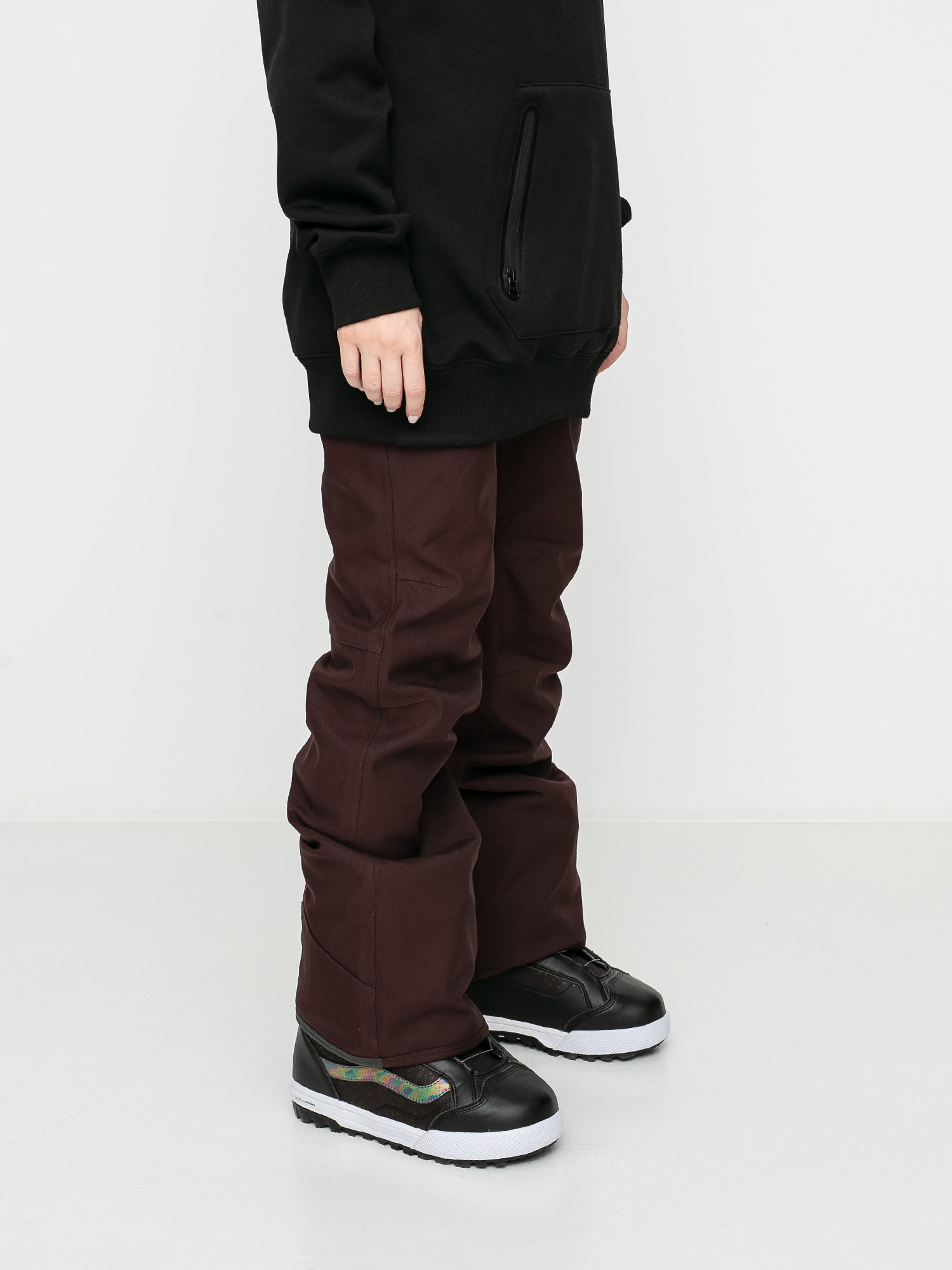 Damskie Spodnie snowboardowe Volcom Grail 3D Stretch (black red)