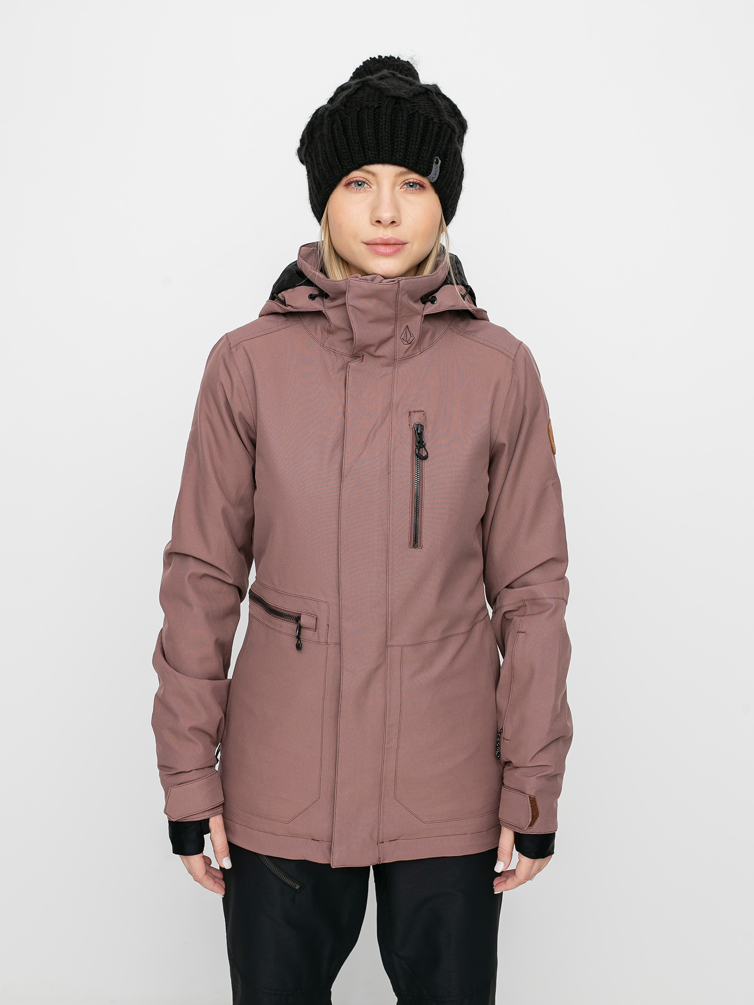 Damska Kurtka snowboardowa Volcom Shelter 3D Stretch (rose wood)