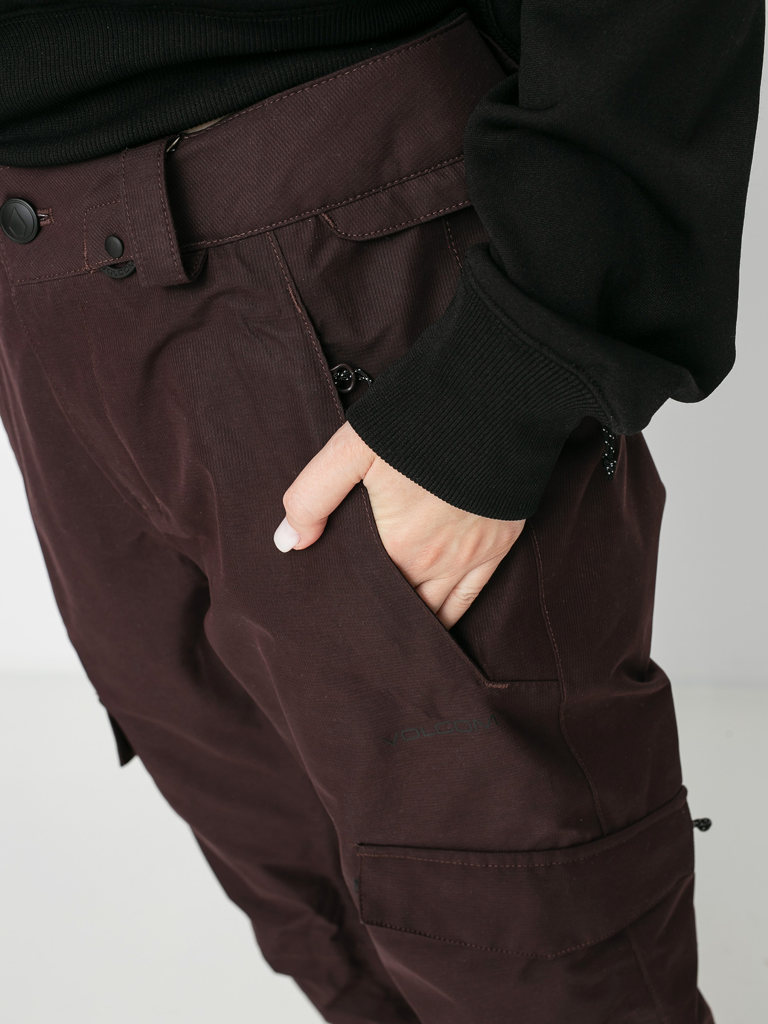 Damskie Spodnie snowboardowe Volcom Aston Gore Tex (black red)