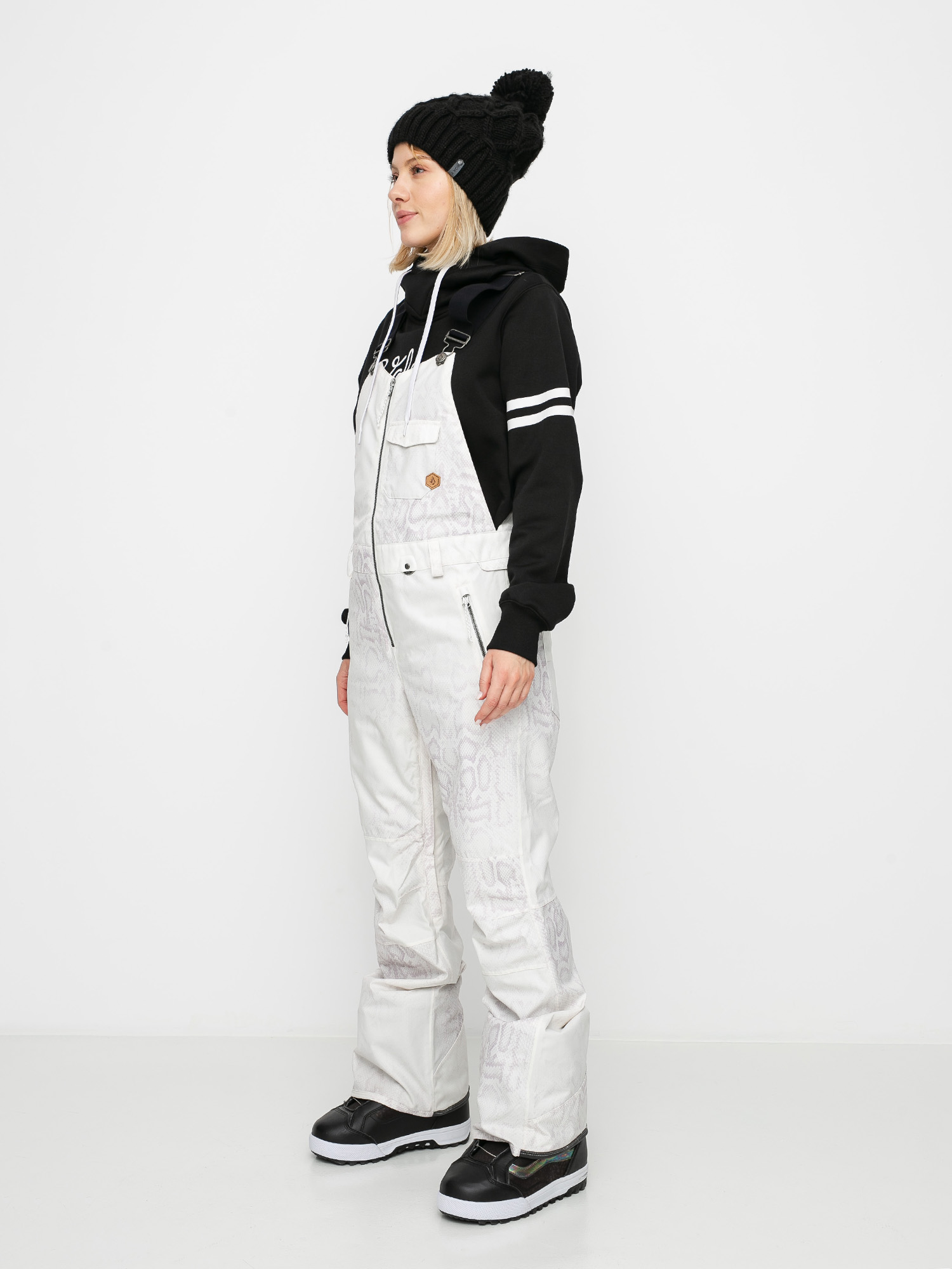 Damskie Spodnie snowboardowe Volcom Swift Bib Overall (bone snake)