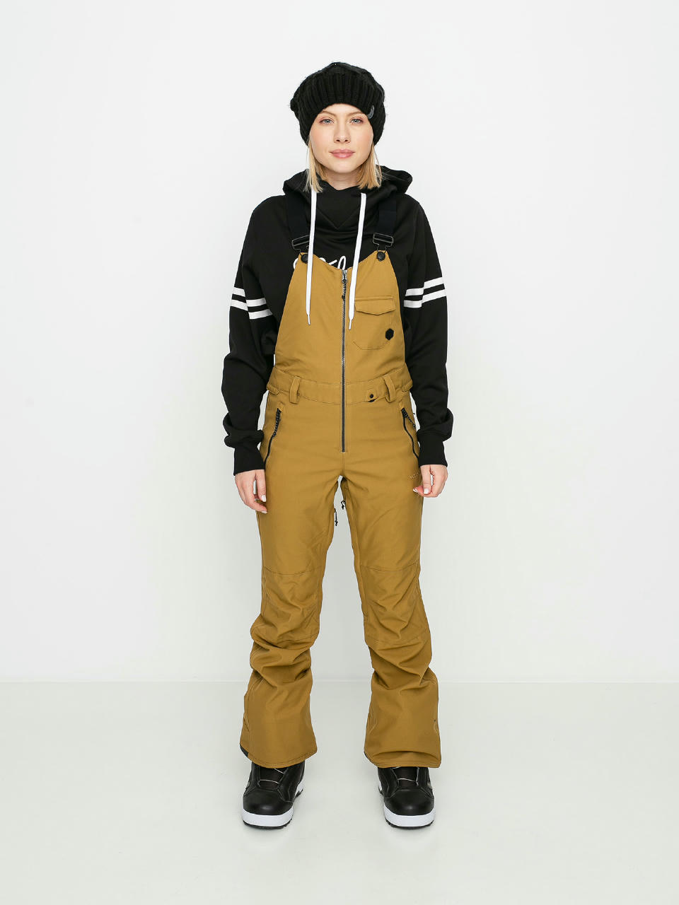 Damskie Spodnie snowboardowe Volcom Swift Bib Overall (burnt khaki)