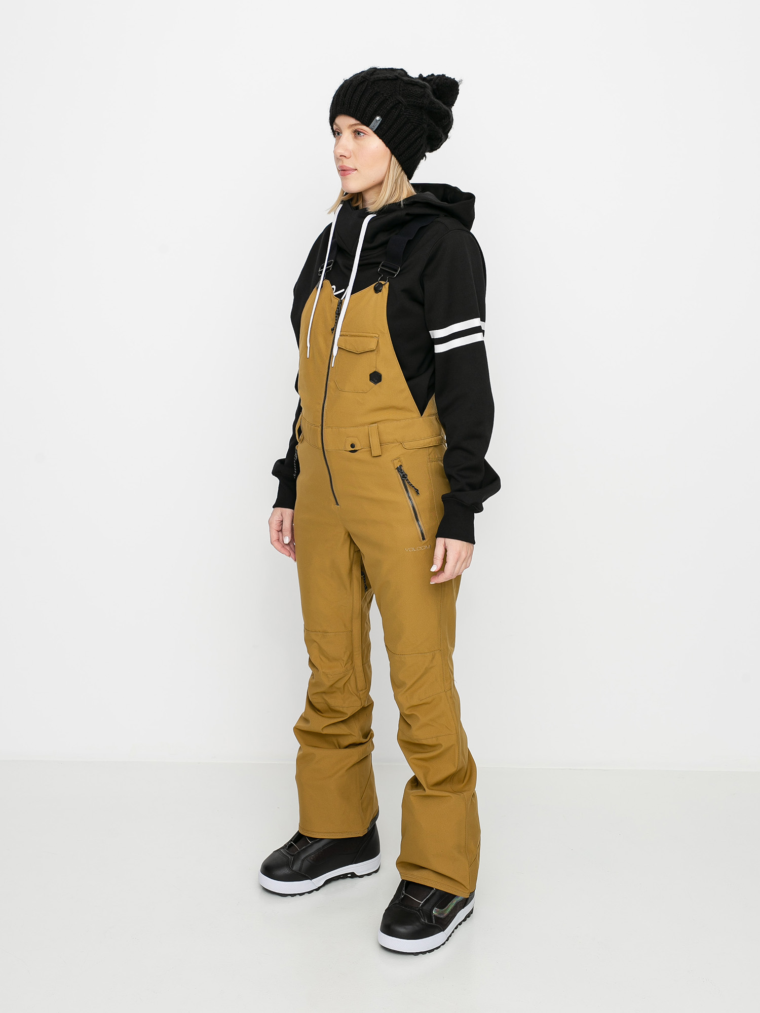 Damskie Spodnie snowboardowe Volcom Swift Bib Overall (burnt khaki)