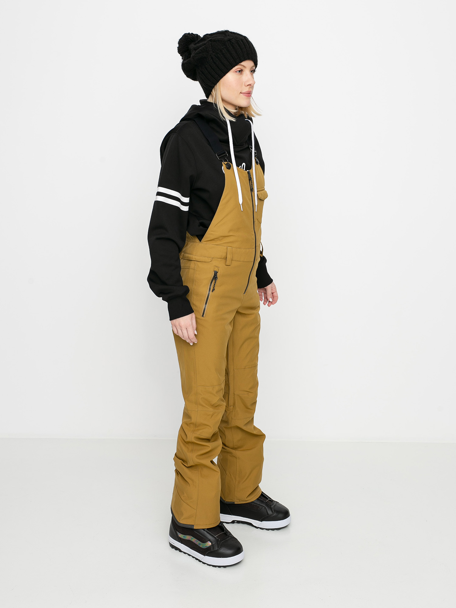 Damskie Spodnie snowboardowe Volcom Swift Bib Overall (burnt khaki)
