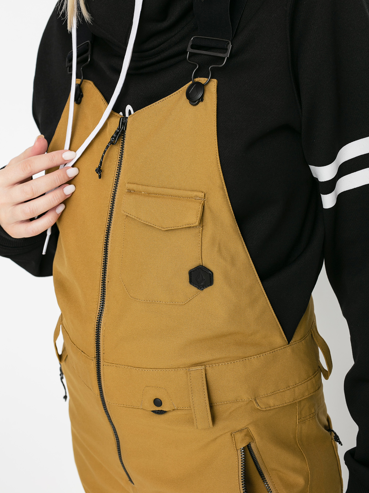 Damskie Spodnie snowboardowe Volcom Swift Bib Overall (burnt khaki)
