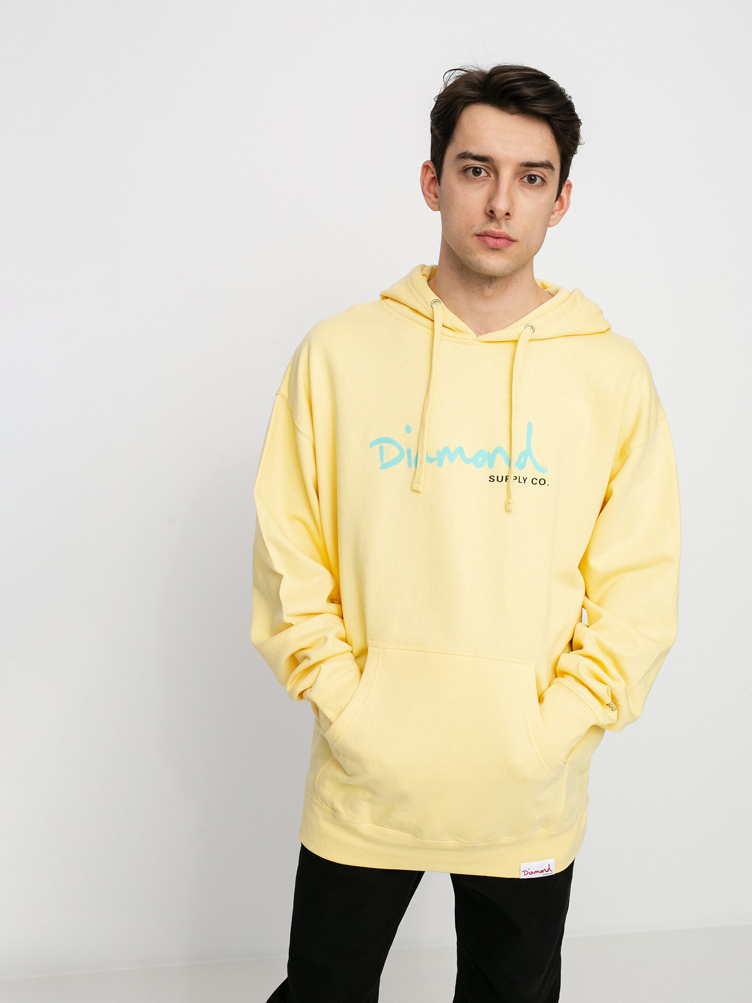Bluza z kapturem Diamond Supply Co. Og Script HD (banana)