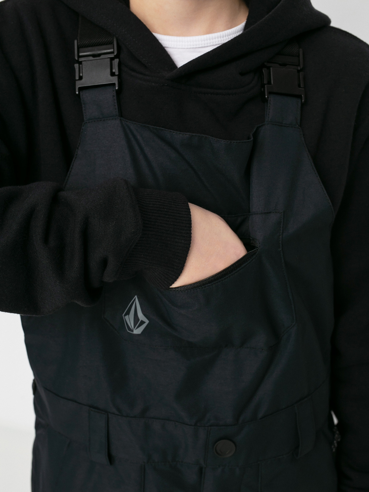 Spodnie snowboardowe Volcom Barkley Bib Overall (black)
