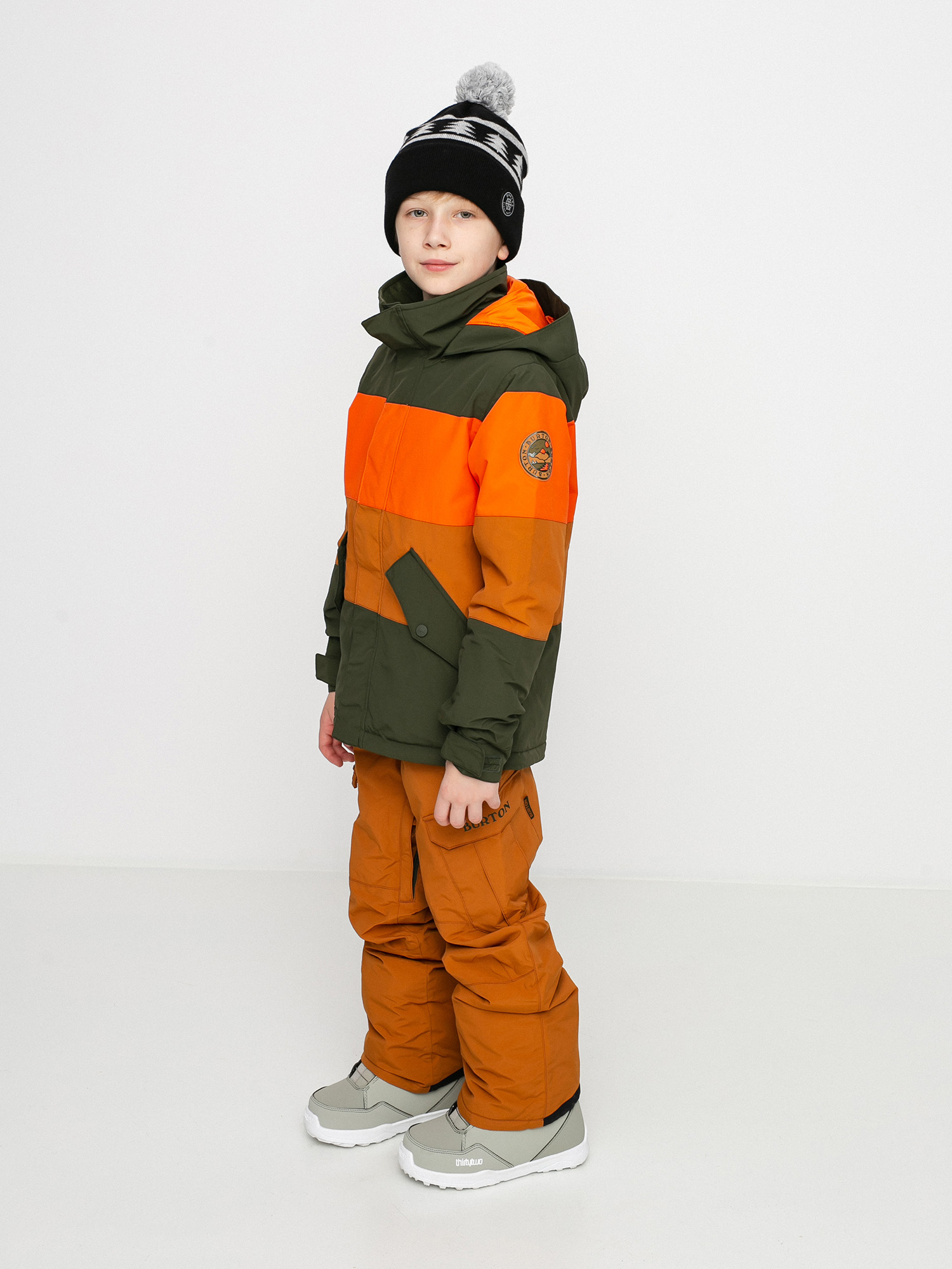 Kurtka snowboardowa Burton Symbol (orangeade multi)
