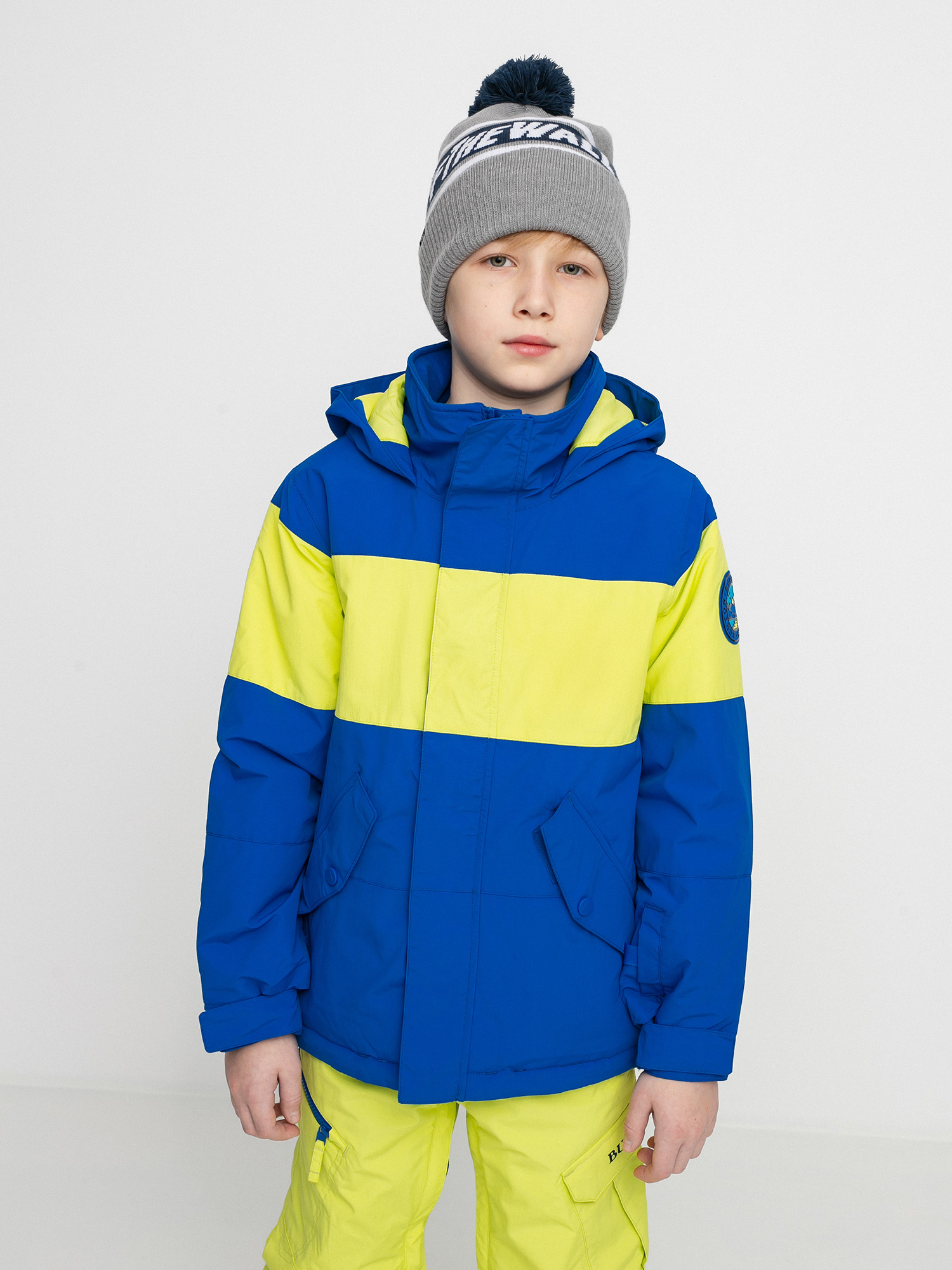 Kurtka snowboardowa Burton Symbol (lapis blue/limeade)