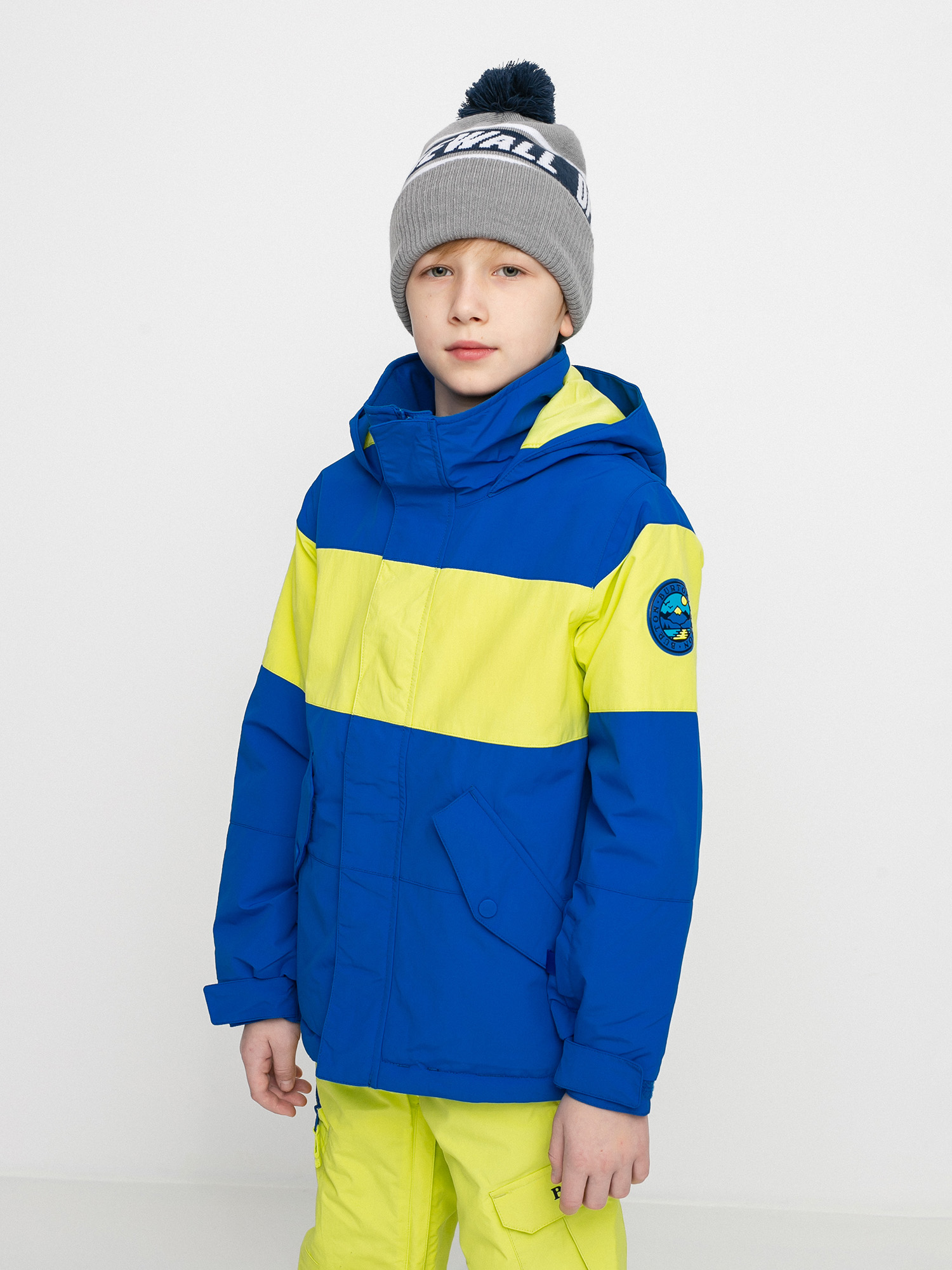Kurtka snowboardowa Burton Symbol (lapis blue/limeade)