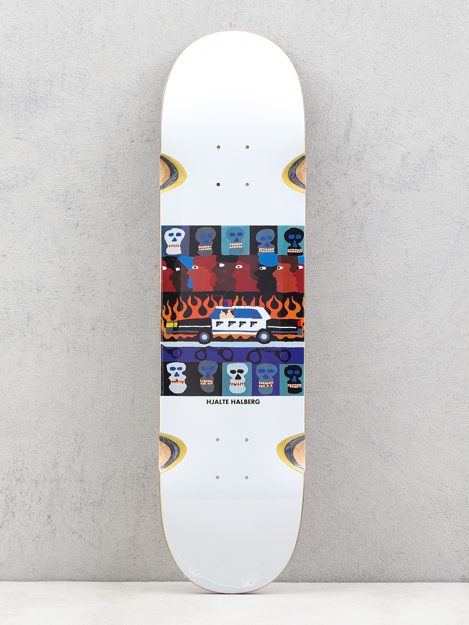 Deck Polar Skate Hjalte Halberg Abuse Of Power Wheel Well (white/multi)