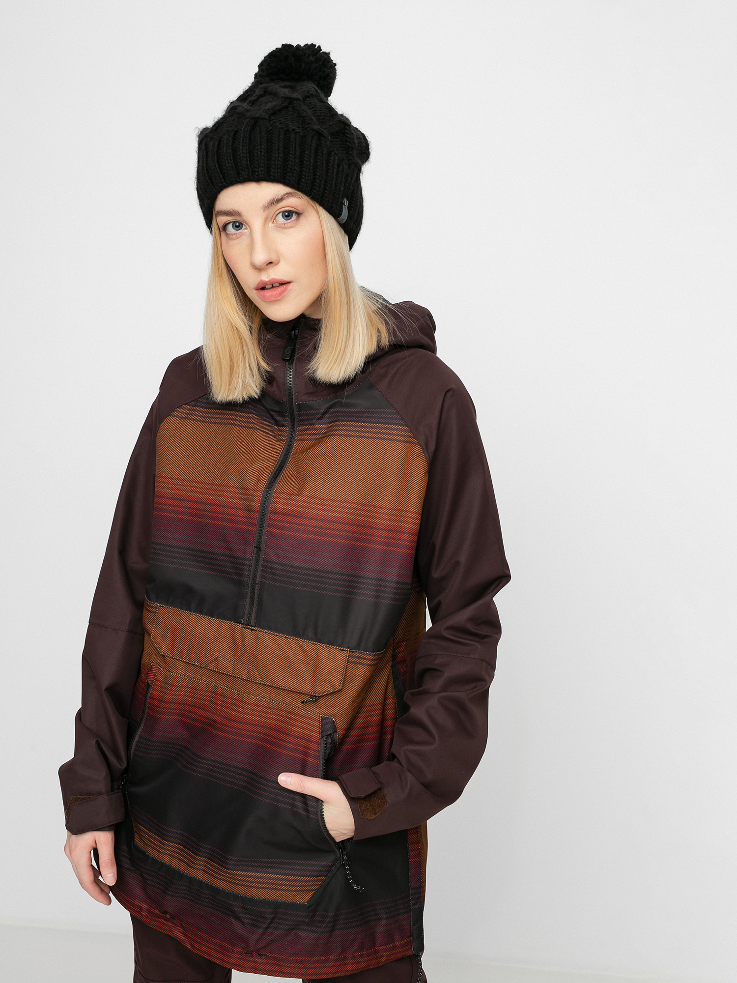 Damska Kurtka snowboardowa Volcom Mirror Pullover (stripe)