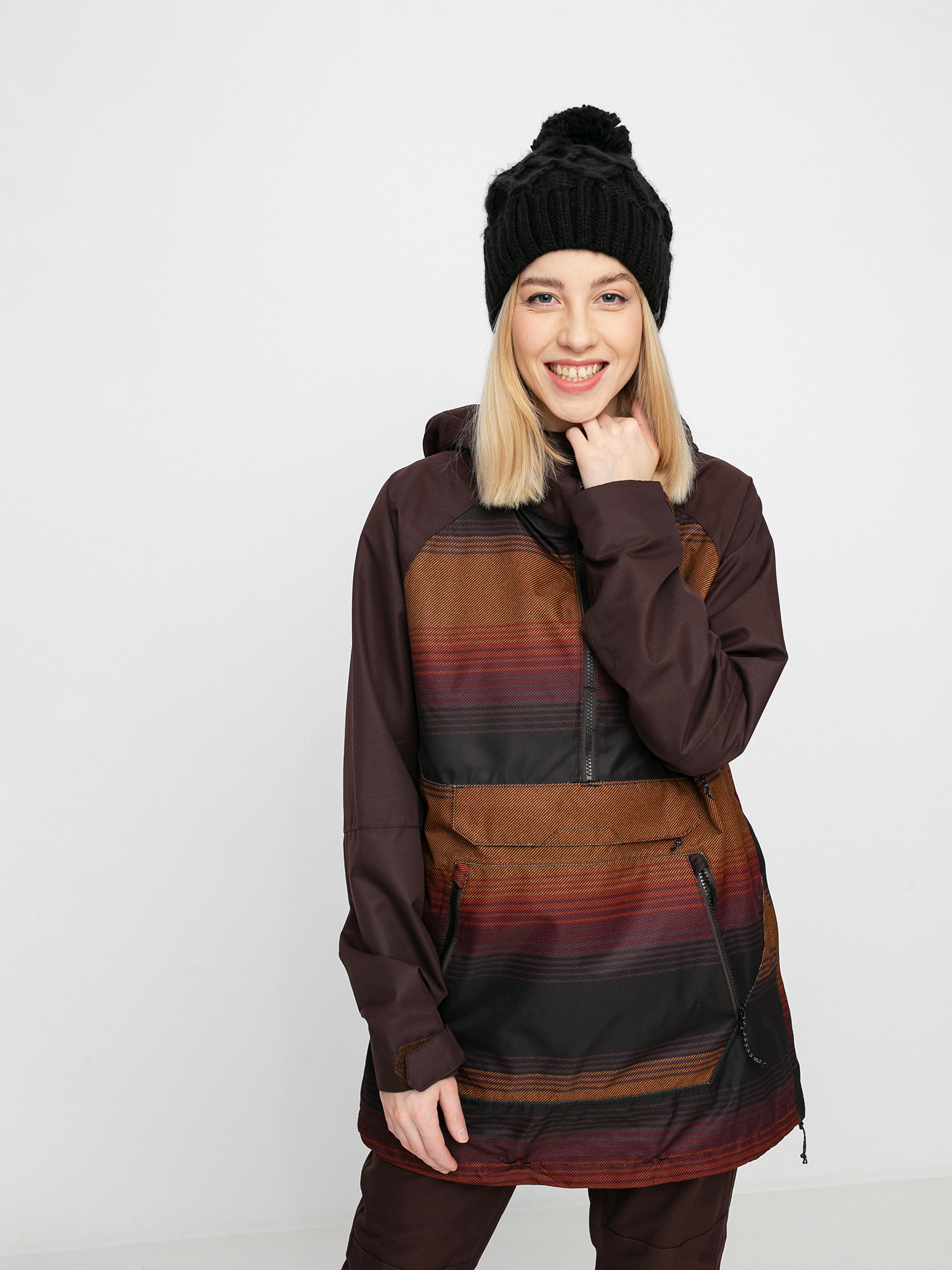 Damska Kurtka snowboardowa Volcom Mirror Pullover (stripe)