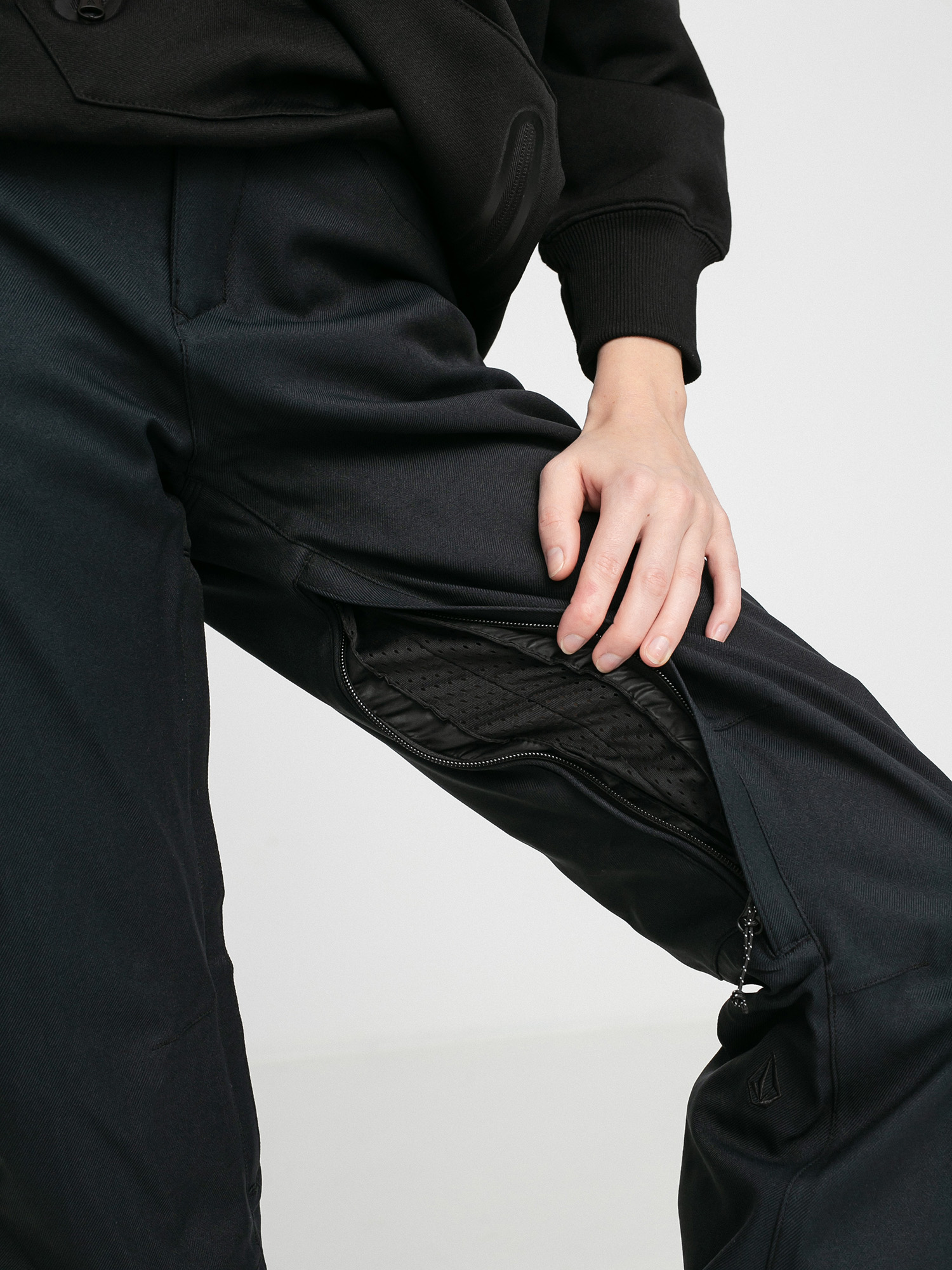 Damskie Spodnie snowboardowe Volcom Grail 3D Stretch (black)