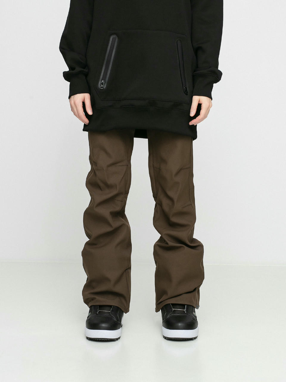 Damskie Spodnie snowboardowe Volcom Species Stretch (black military)