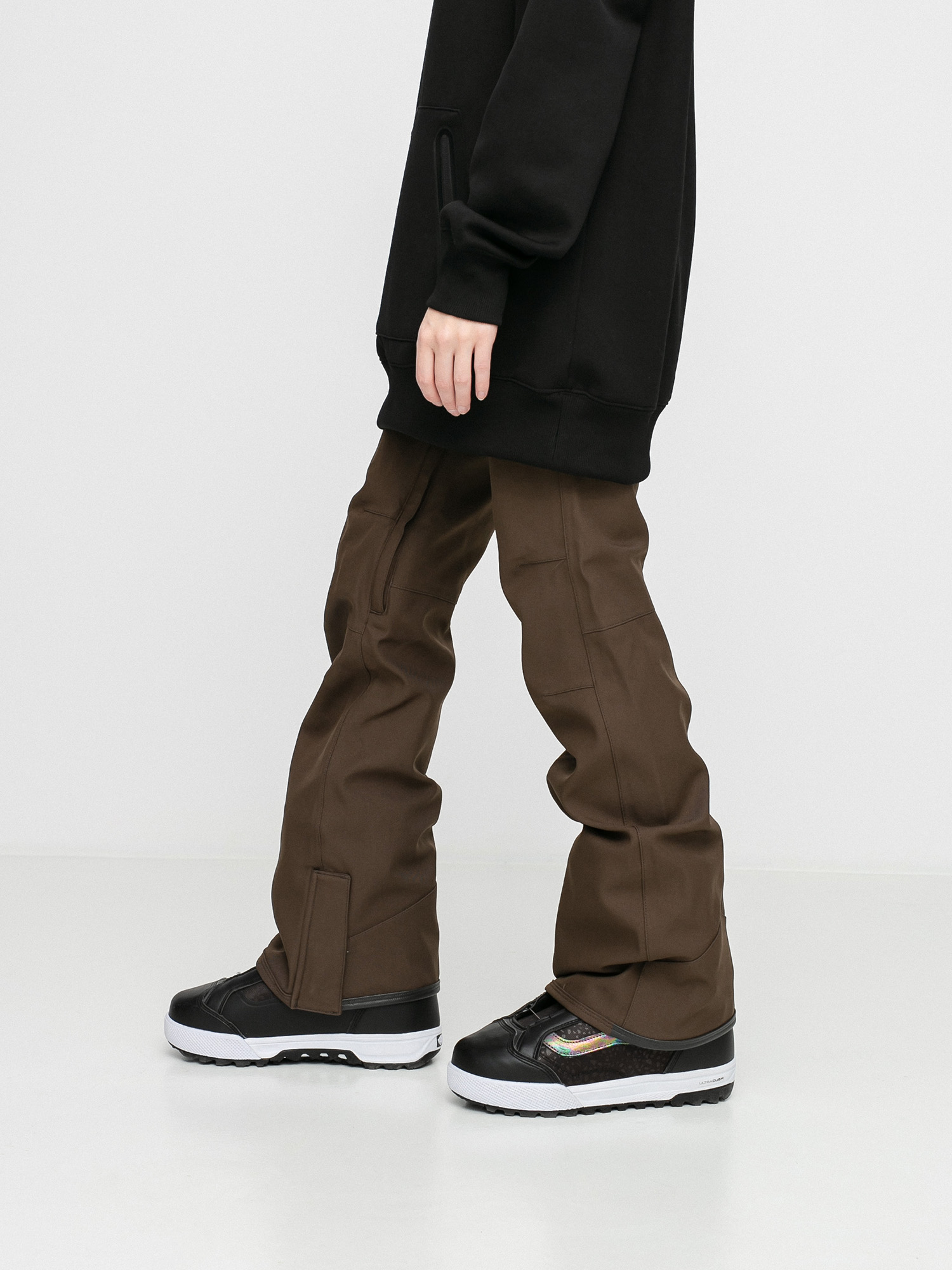 Damskie Spodnie snowboardowe Volcom Species Stretch (black military)