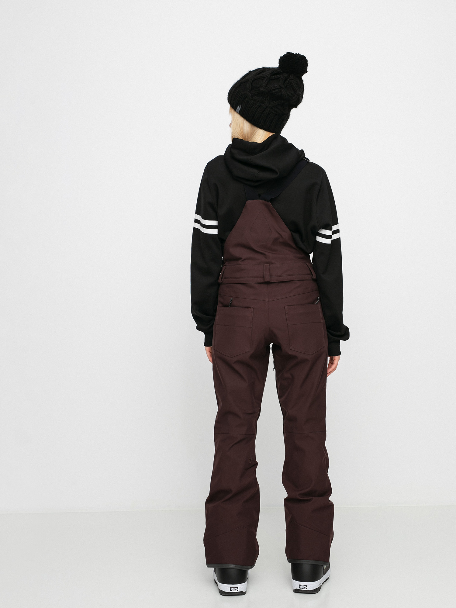 Damskie Spodnie snowboardowe Volcom Swift Bib Overall (black red)