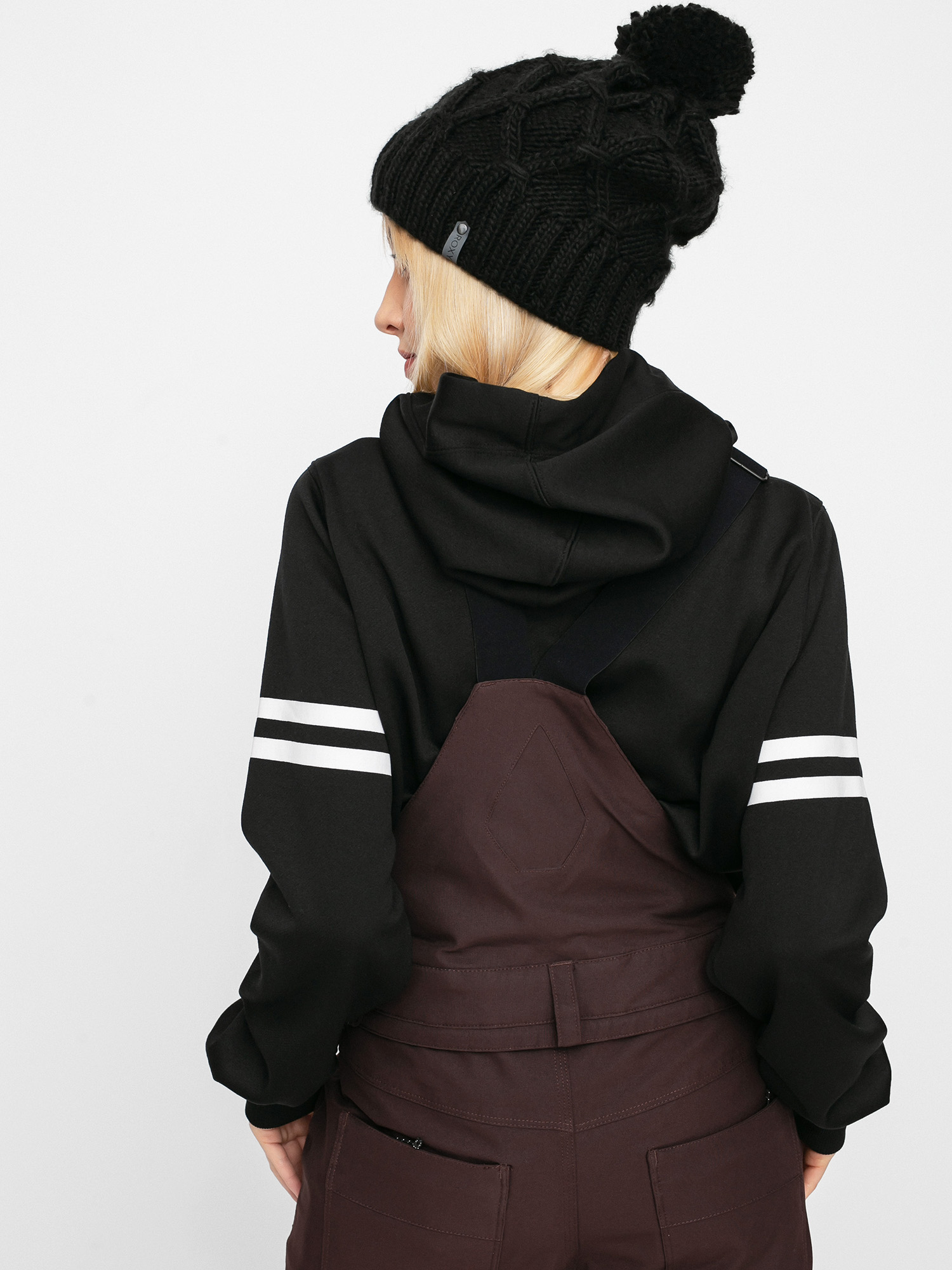 Damskie Spodnie snowboardowe Volcom Swift Bib Overall (black red)