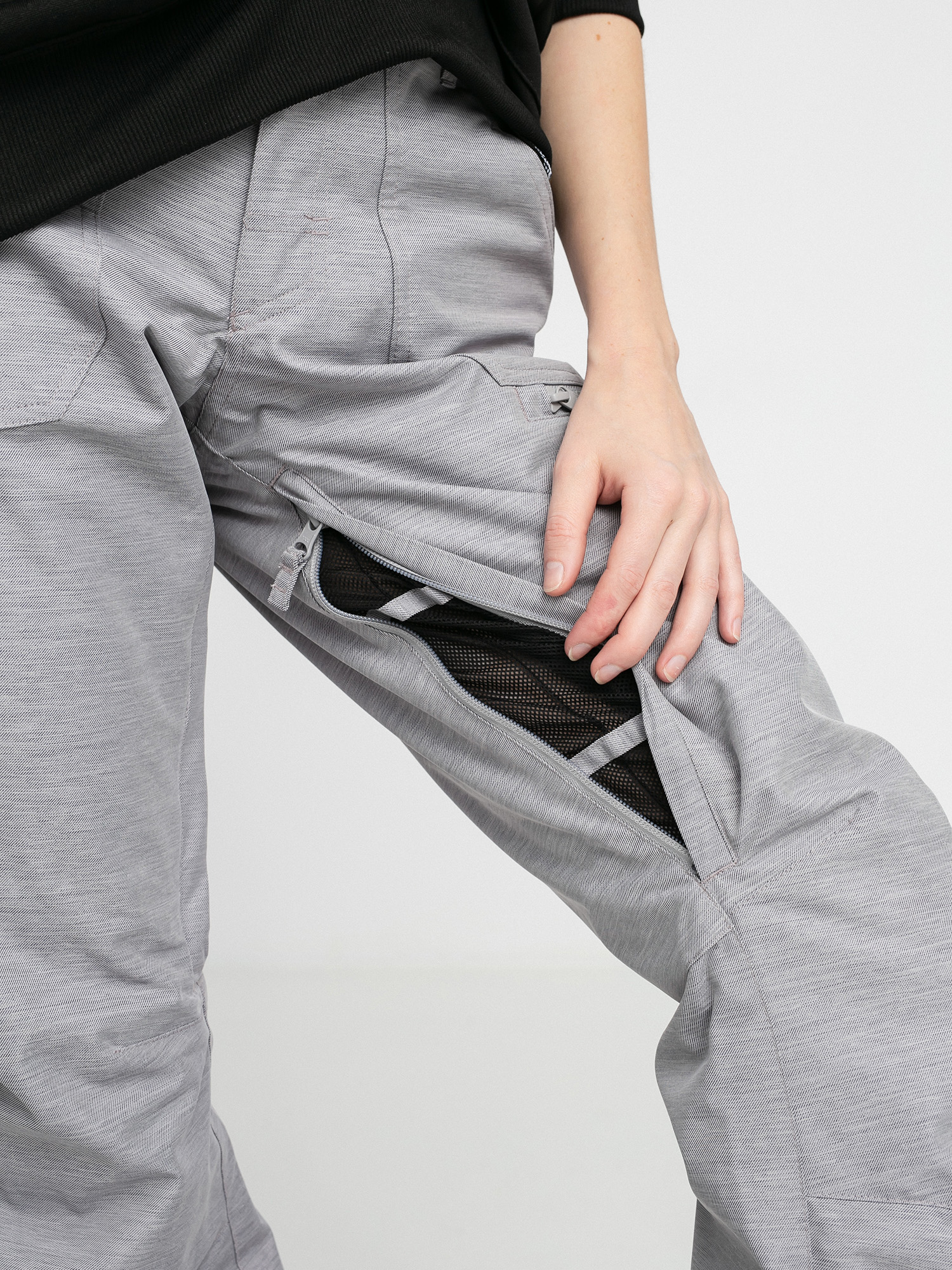 Damskie Spodnie snowboardowe Roxy Nadia (heather grey)