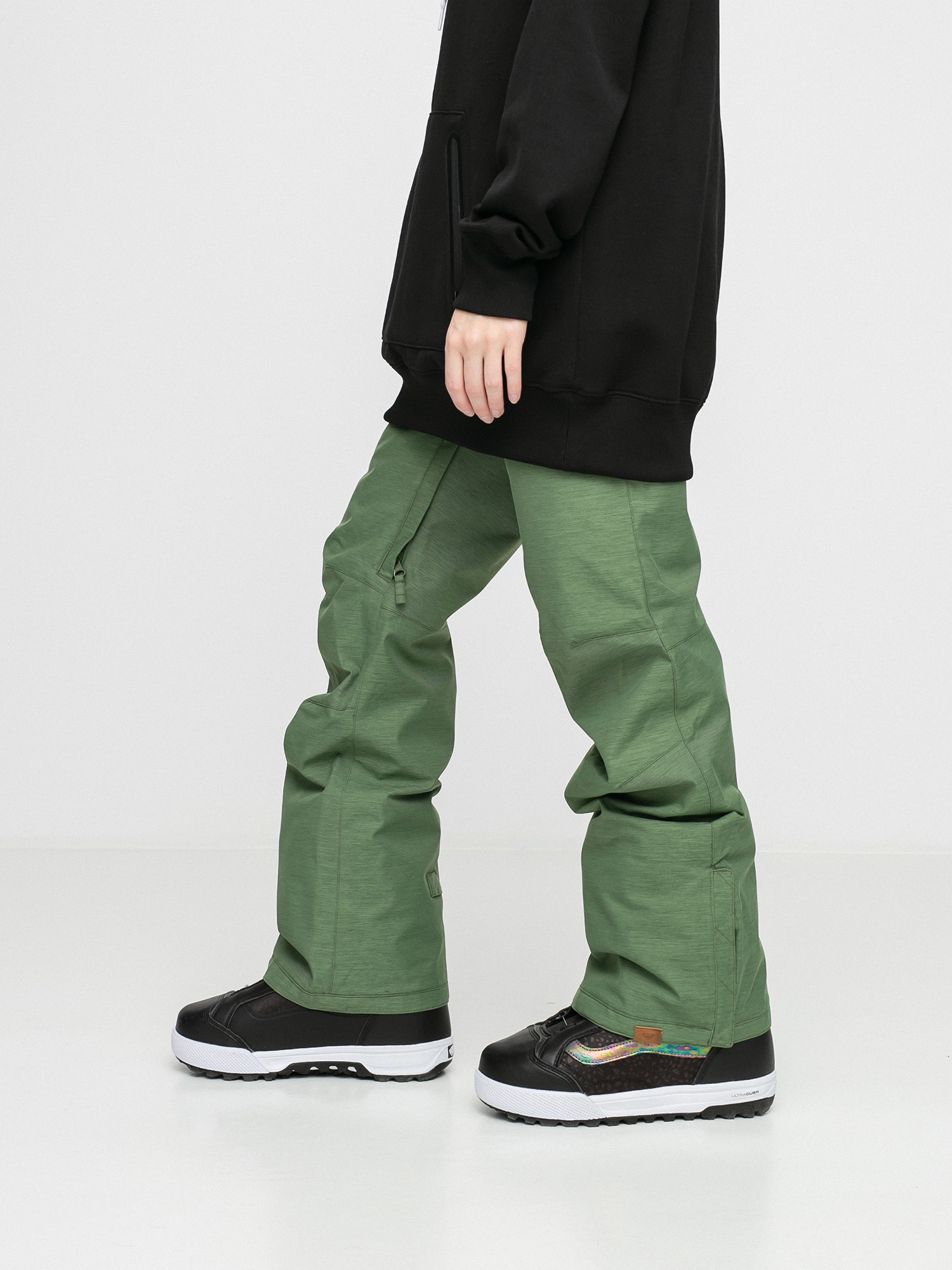 Damskie Spodnie snowboardowe Roxy Nadia (bronze green)