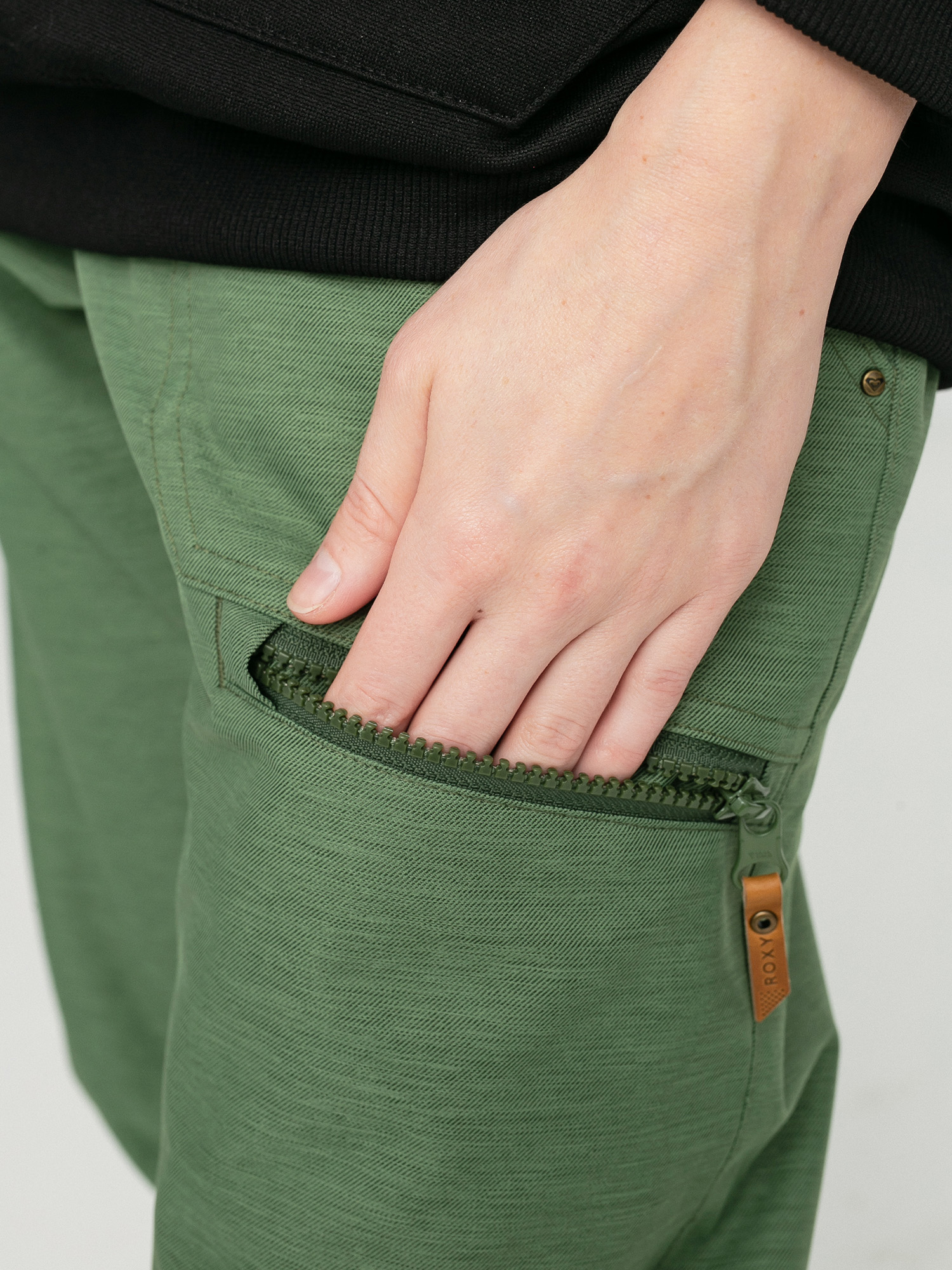 Damskie Spodnie snowboardowe Roxy Nadia (bronze green)