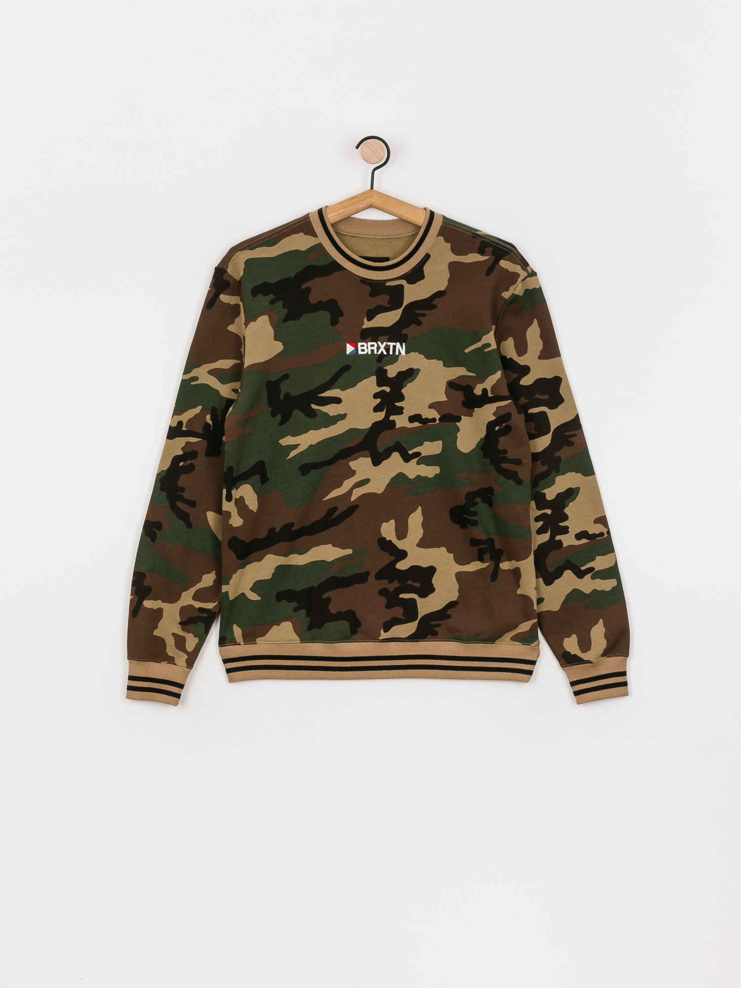 Bluza Brixton Stowell IV Intl Crew (woodland camo)