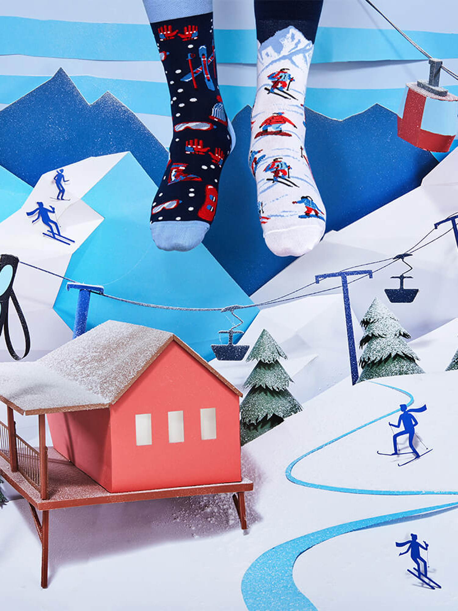 Skarpetki Many Mornings Alpine Ski (navy/blue/white)