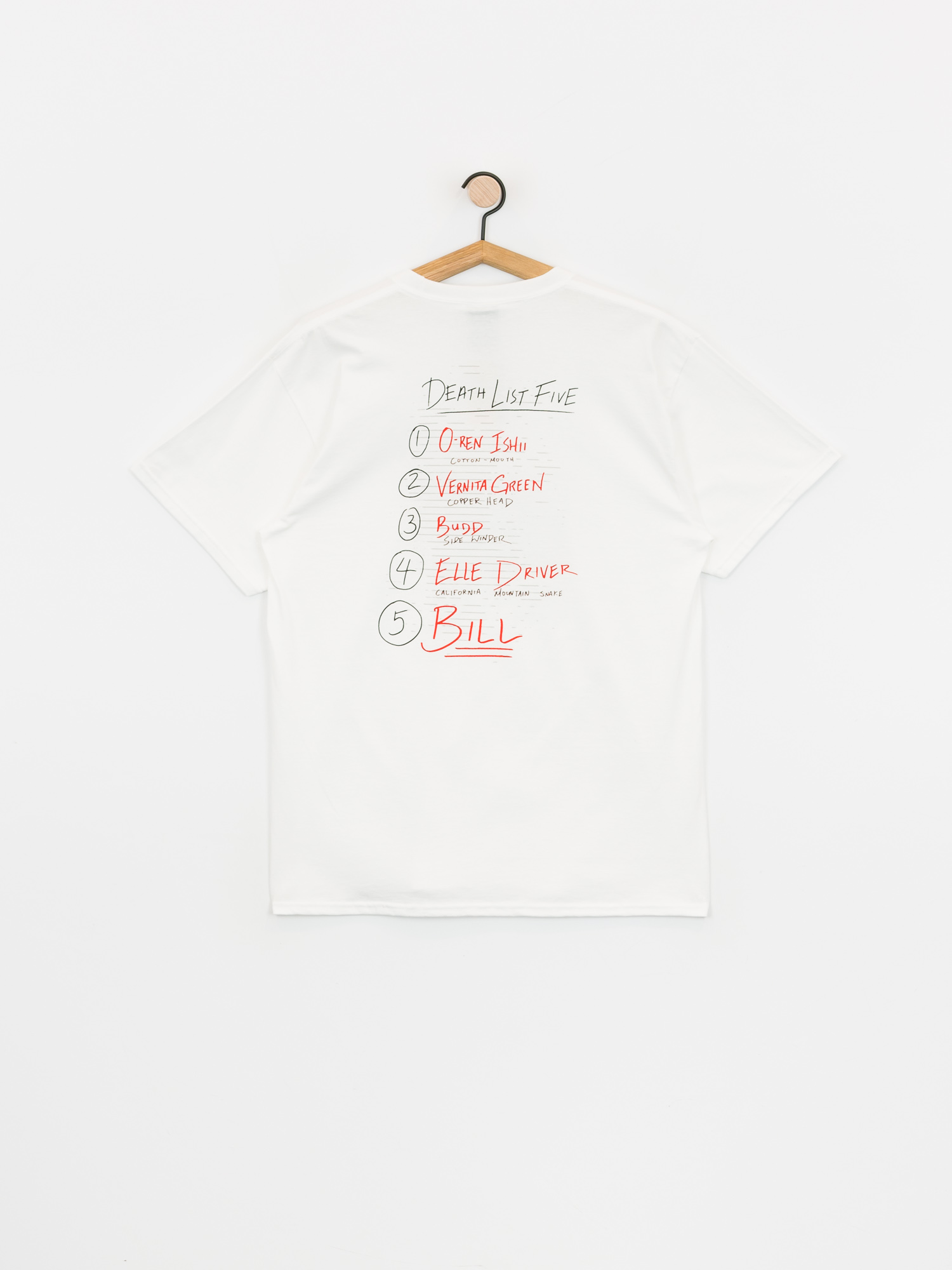 T-shirt HUF X Kill Bill Death List (white)