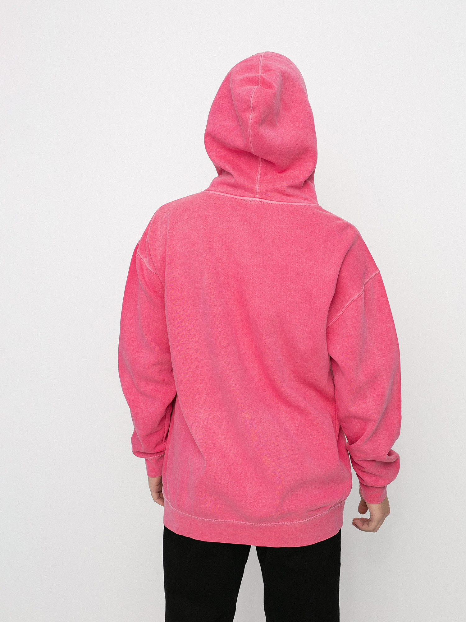 Bluza z kapturem Diamond Supply Co. Og Script Overdyed HD (pink)