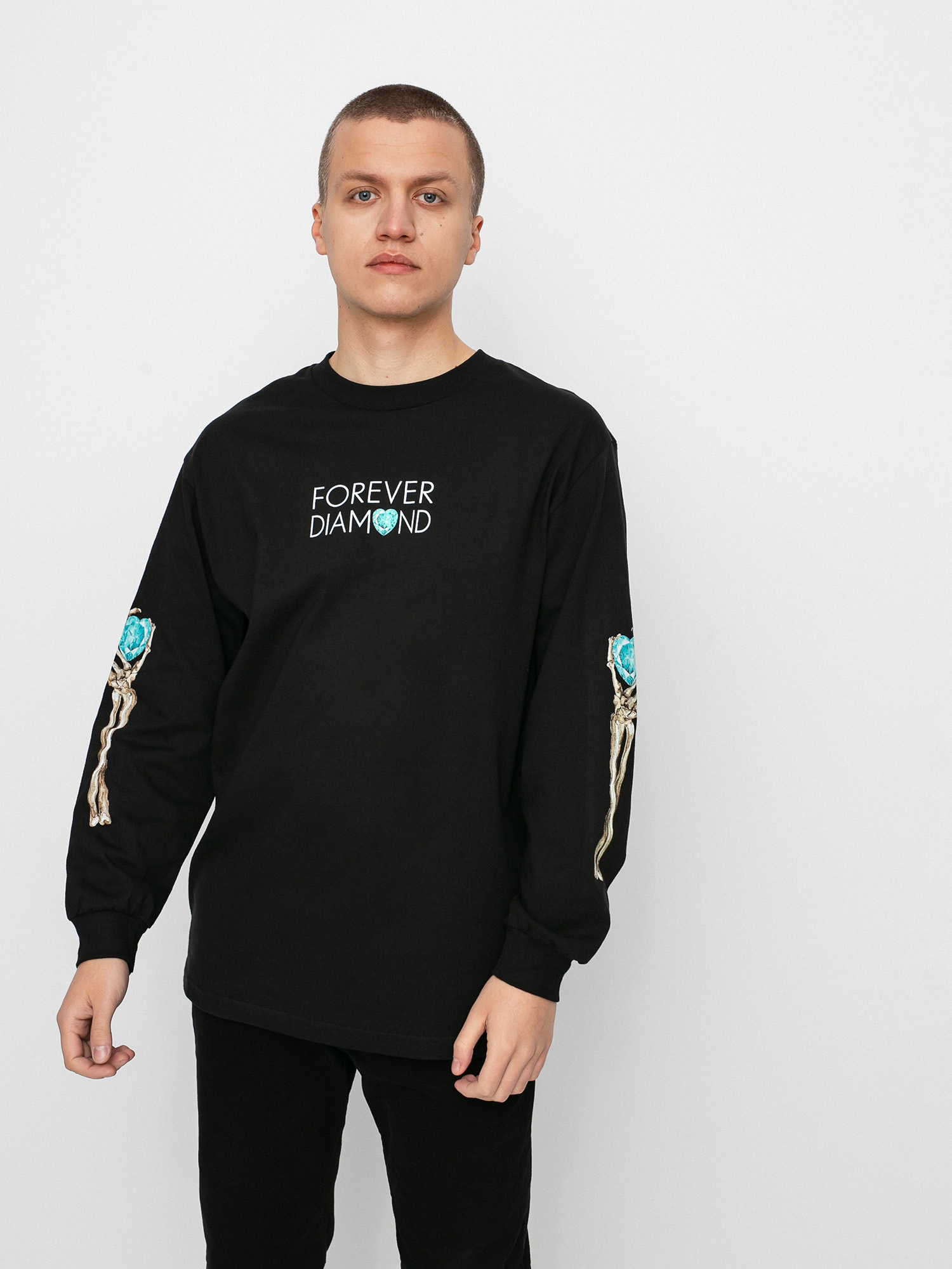 Longsleeve Diamond Supply Co. Heart Of (black)