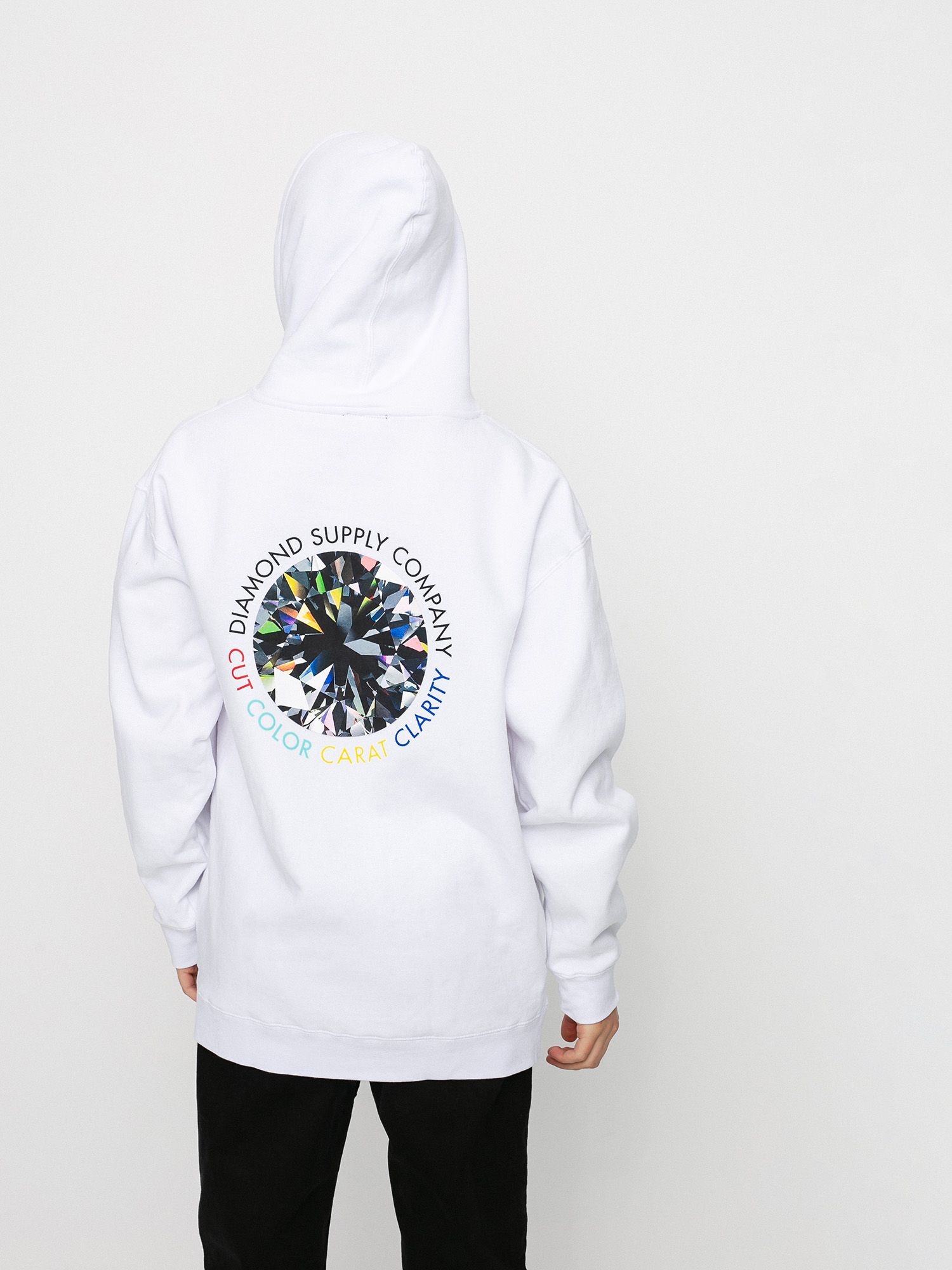 Bluza z kapturem Diamond Supply Co. Clarity HD (white)
