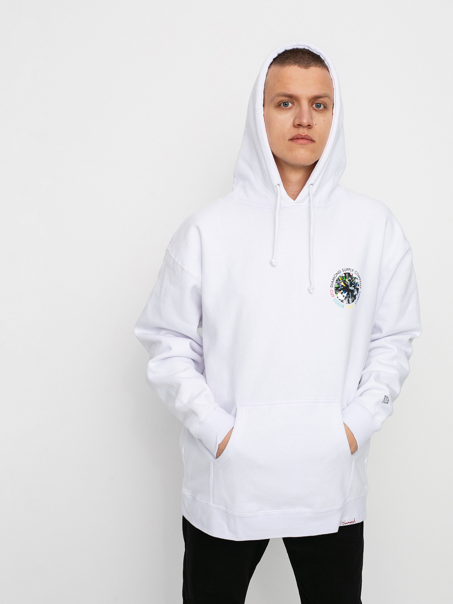 Bluza z kapturem Diamond Supply Co. Clarity HD (white)