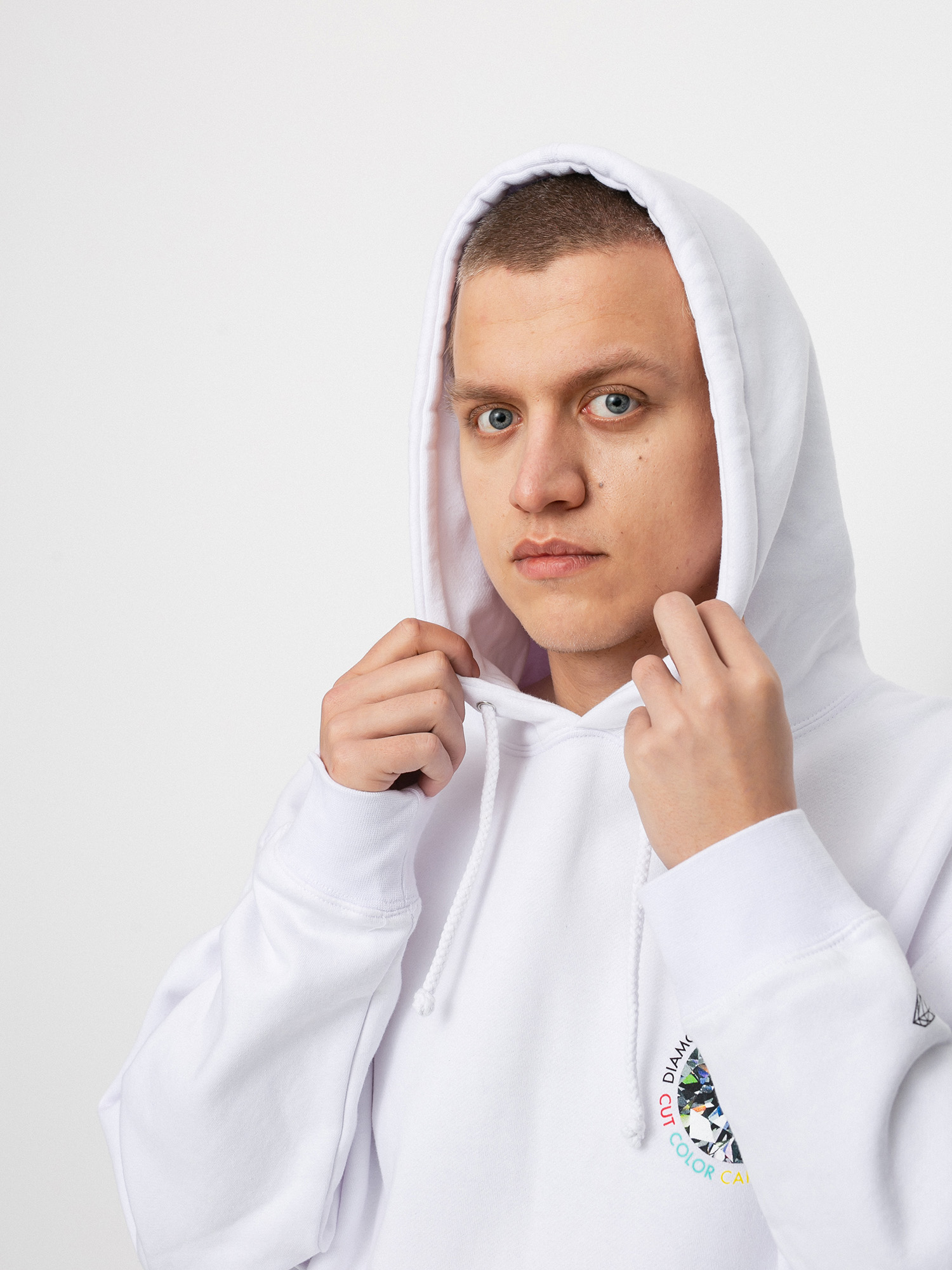 Bluza z kapturem Diamond Supply Co. Clarity HD (white)