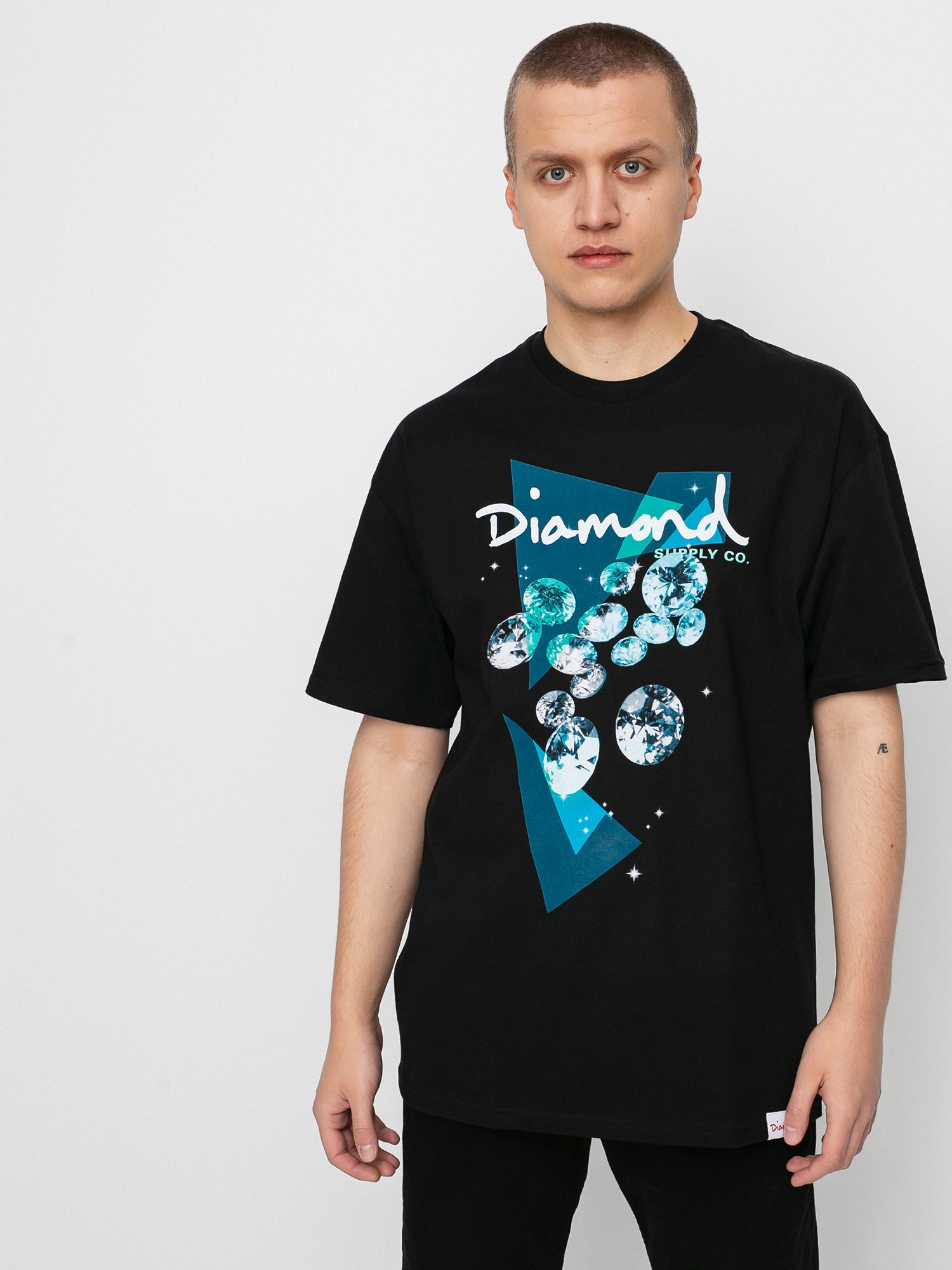 T-shirt Diamond Supply Co. Galactic Diamond (black)