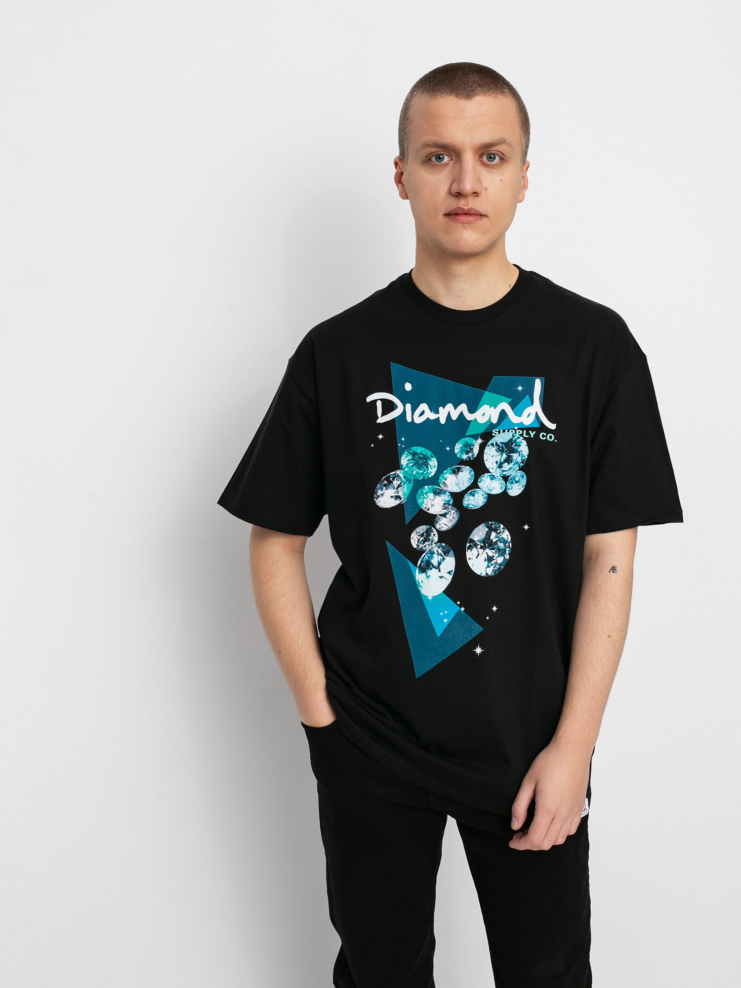 T-shirt Diamond Supply Co. Galactic Diamond (black)