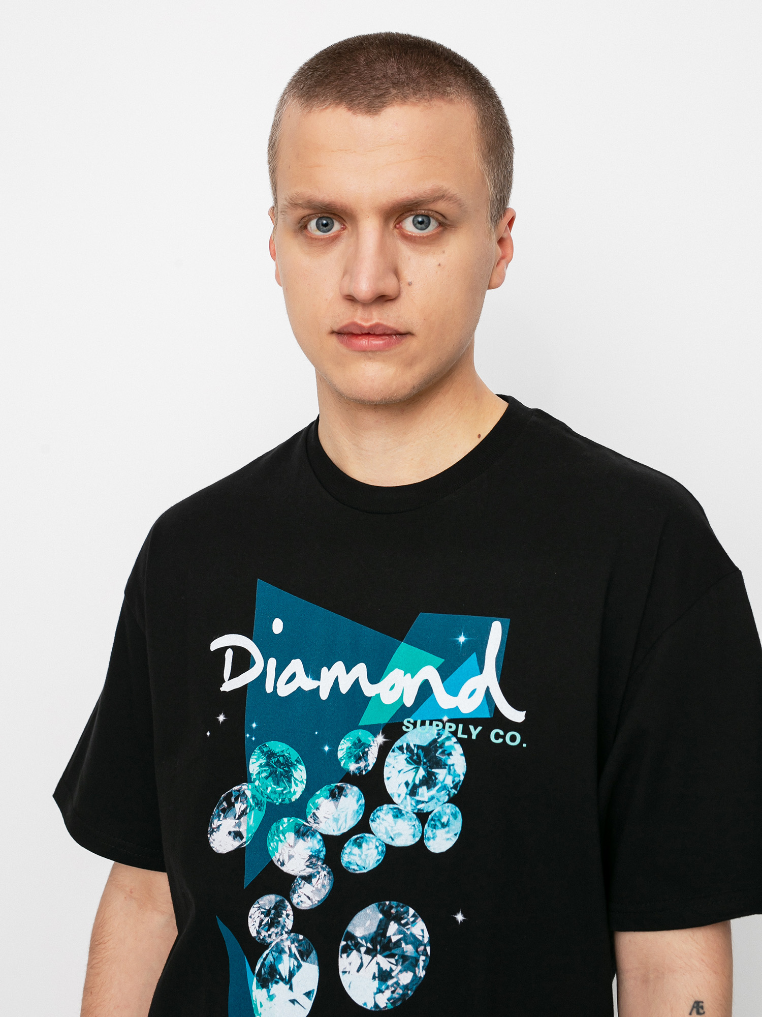 T-shirt Diamond Supply Co. Galactic Diamond (black)