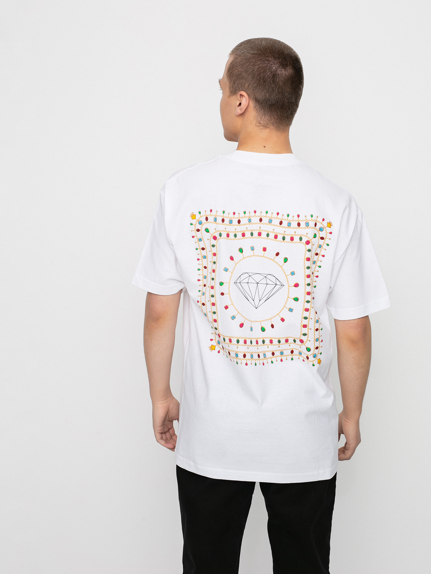 T-shirt Diamond Supply Co. Diamond Chain (white)