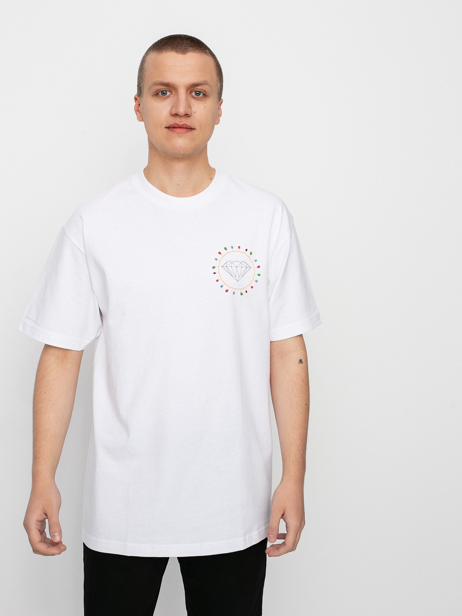 T-shirt Diamond Supply Co. Diamond Chain (white)