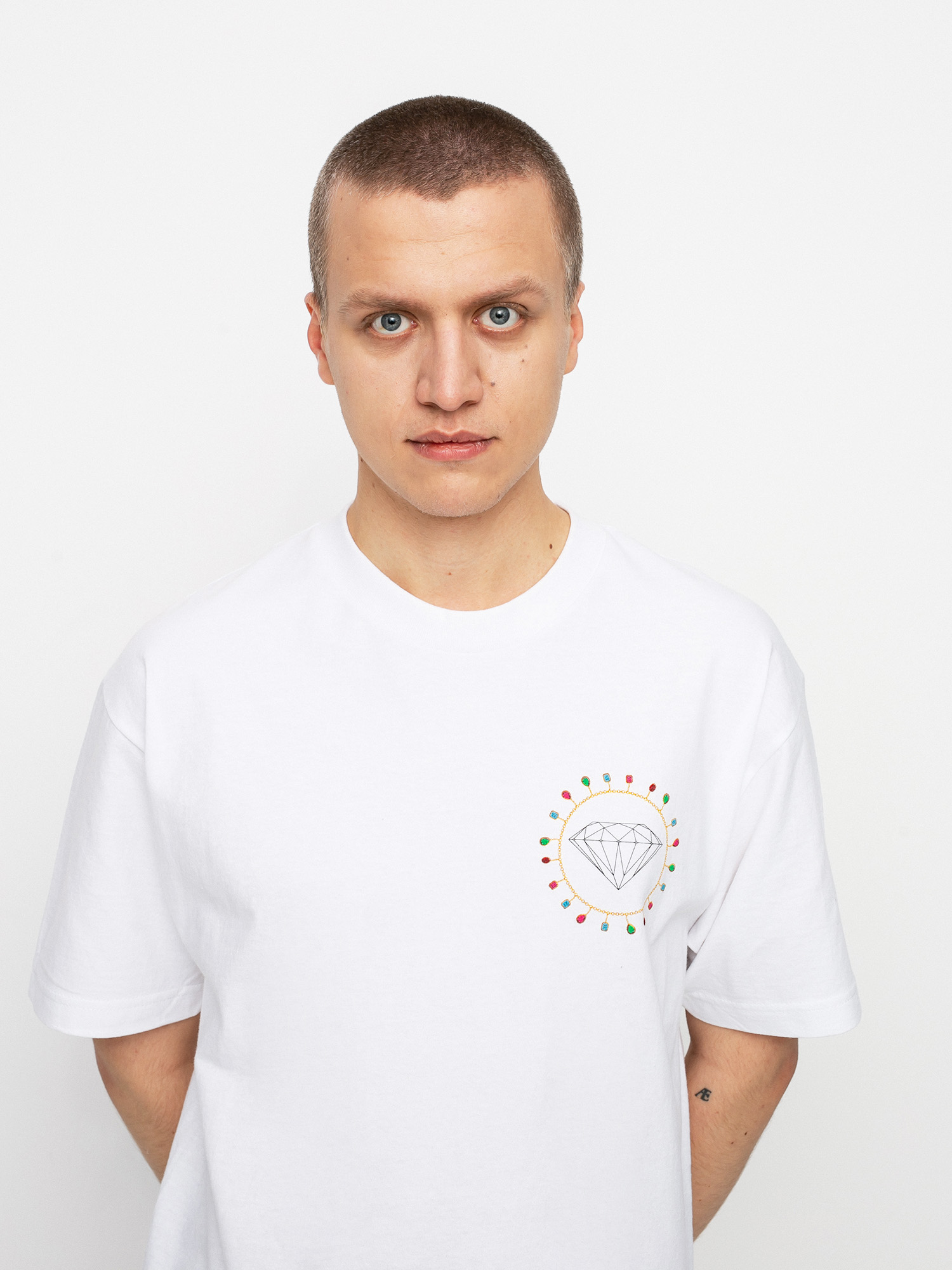 T-shirt Diamond Supply Co. Diamond Chain (white)