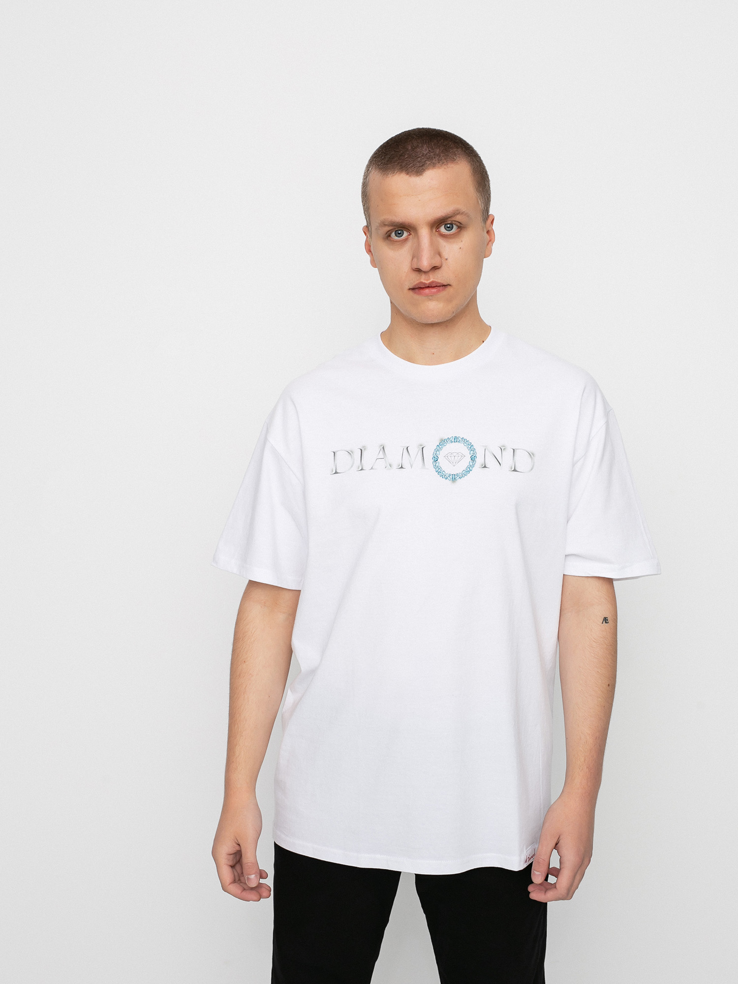 T-shirt Diamond Supply Co. Pendant (white)