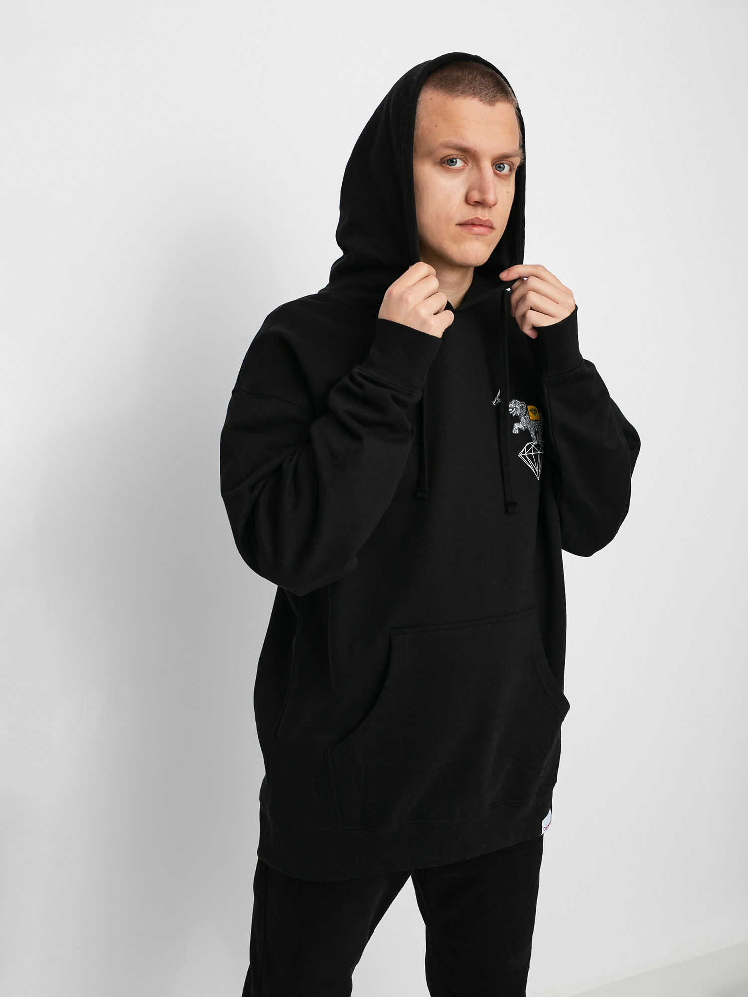 Bluza z kapturem Diamond Supply Co. Harware Heavyweights HD (black)