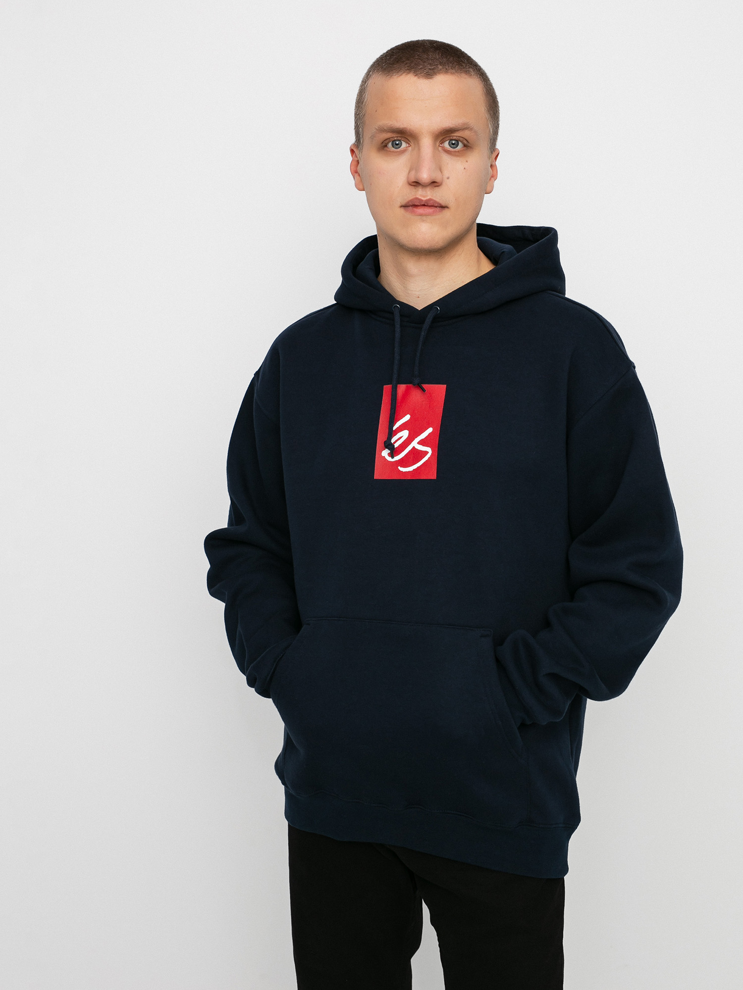 Bluza z kapturem eS Main Block HD (navy)