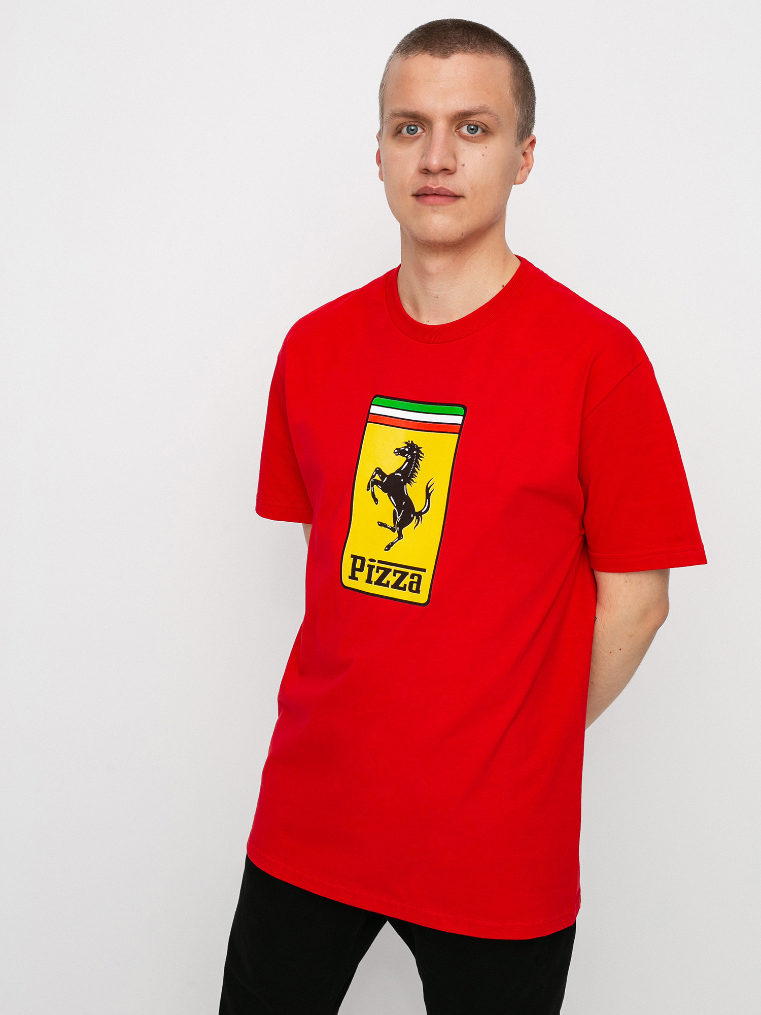 T-shirt Pizza Skateboards Rari (red)