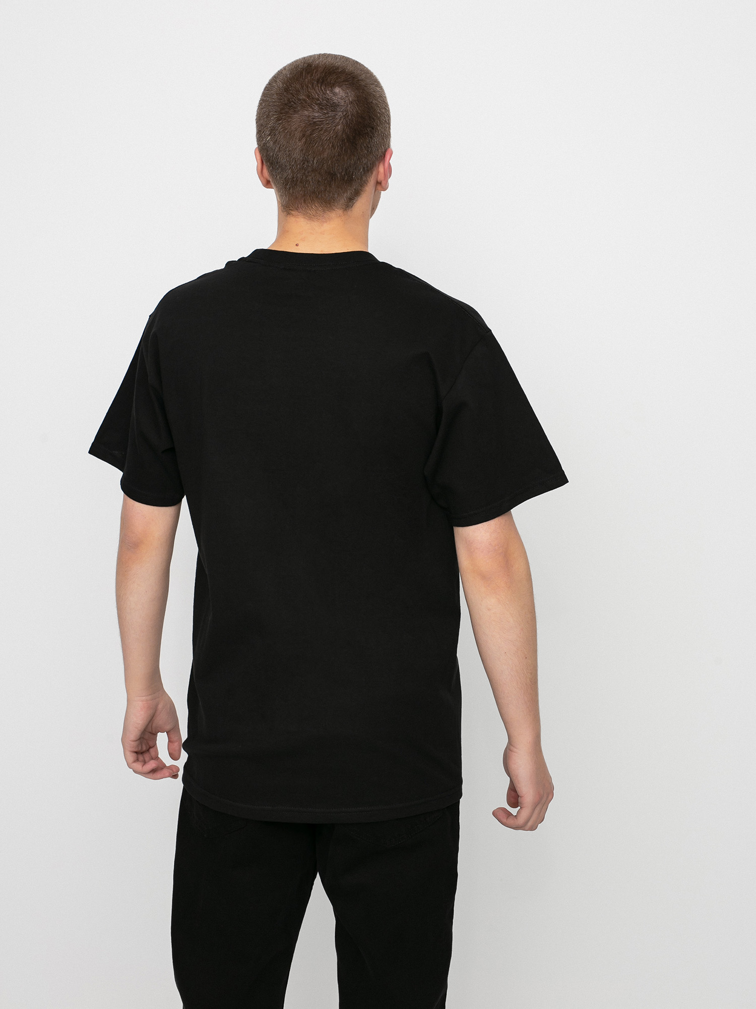 T-shirt Pizza Skateboards Emoji (black)