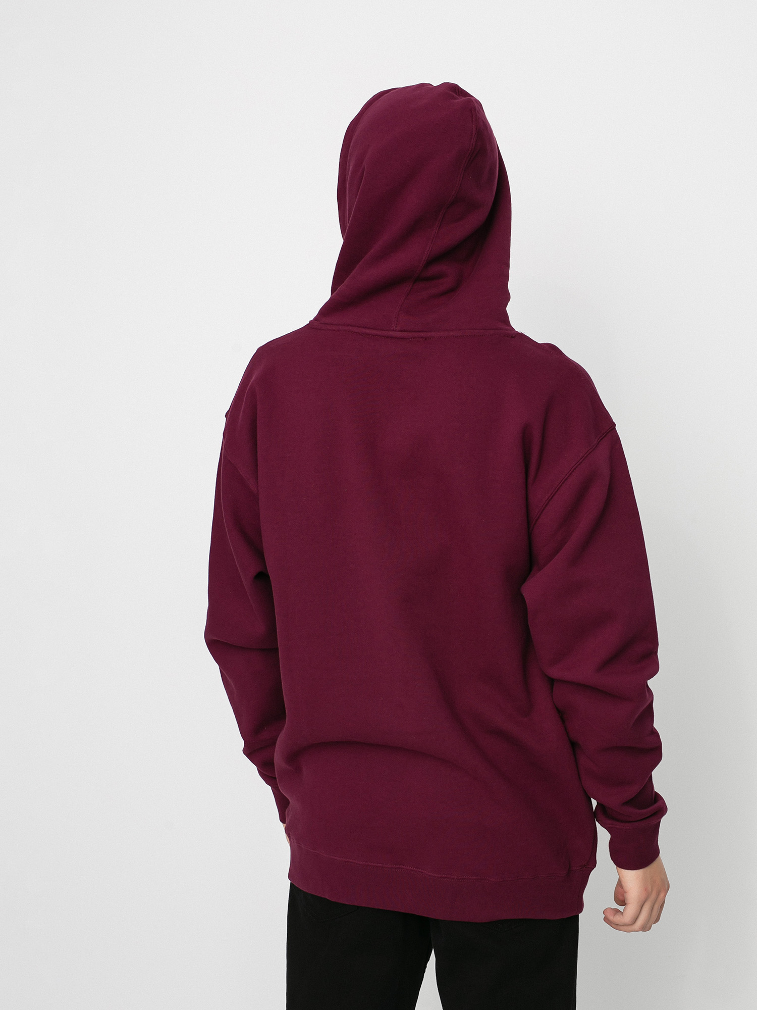 Bluza z kapturem Pizza Skateboards Emoji HD (burgundy)