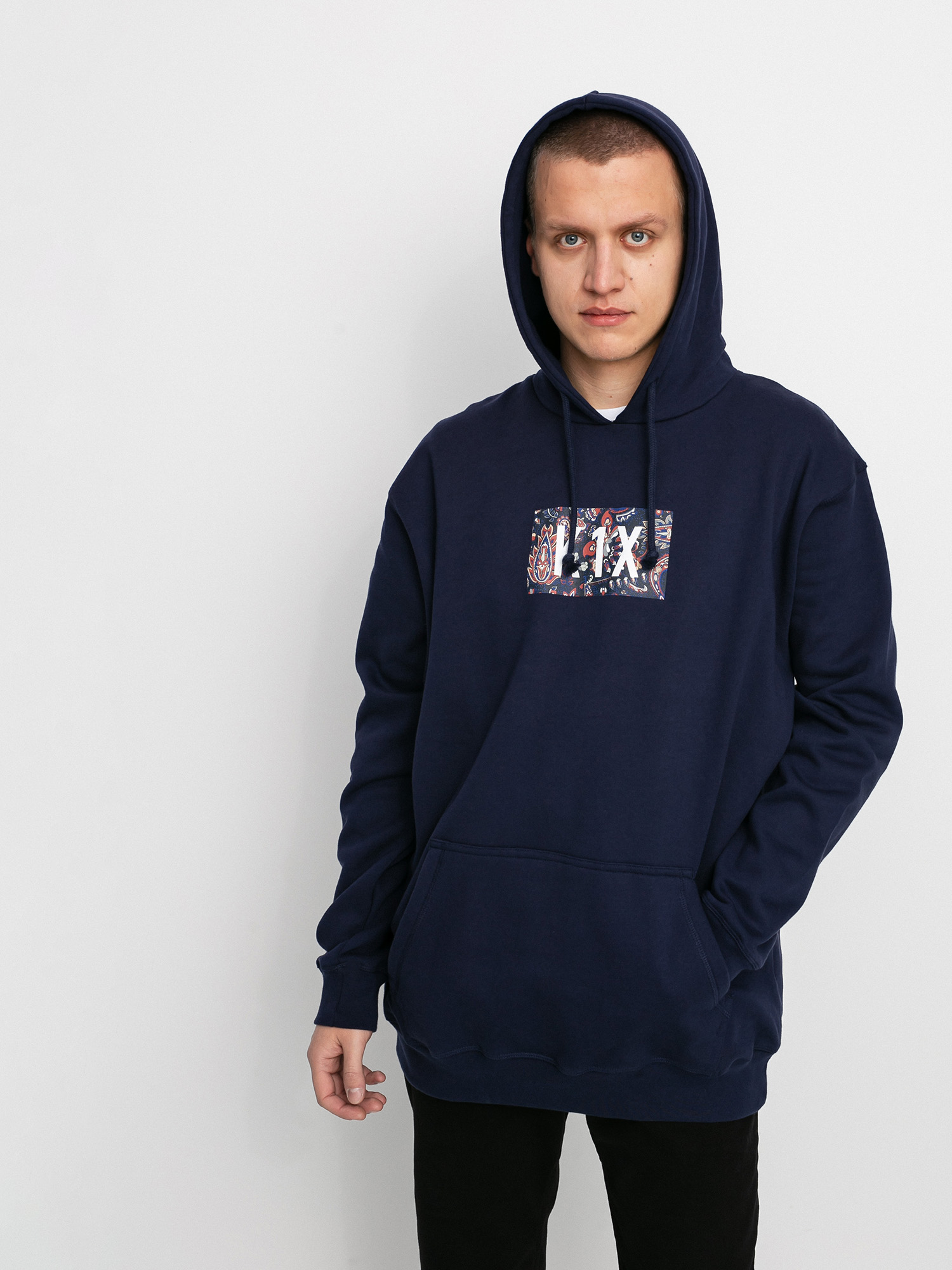 Bluza z kapturem K1x Paisley Bogo HD (peacoat)
