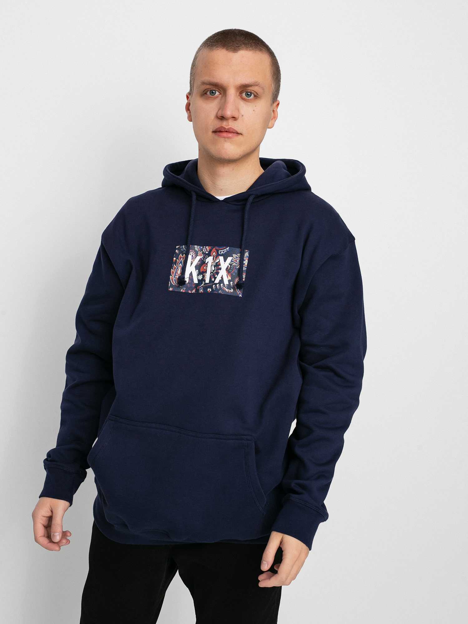 Bluza z kapturem K1x Paisley Bogo HD (peacoat)