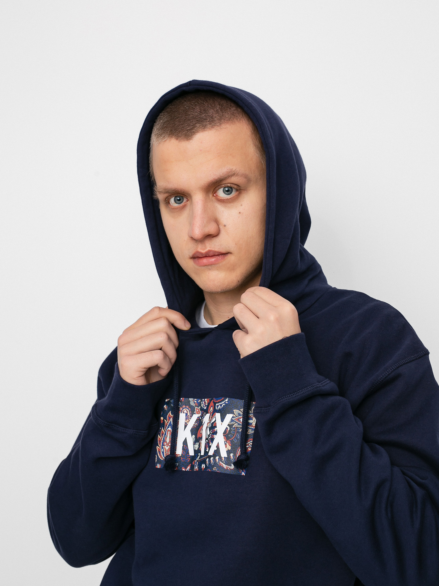 Bluza z kapturem K1x Paisley Bogo HD (peacoat)