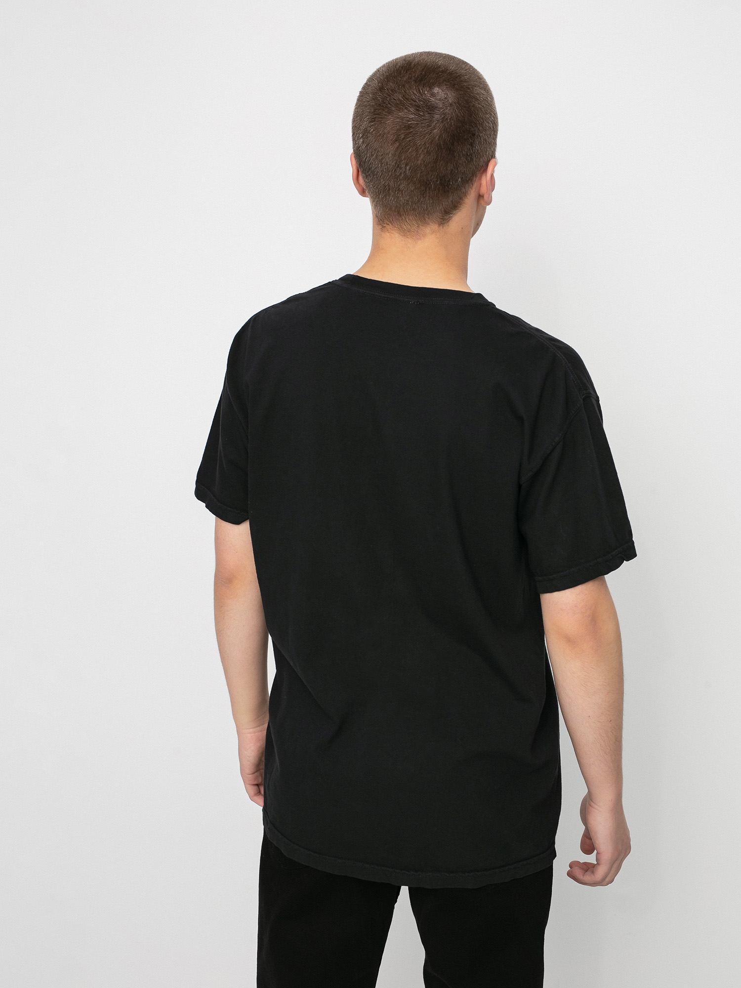 T-shirt Brixton La Brxtn Broadcast Stt (black garment dye)