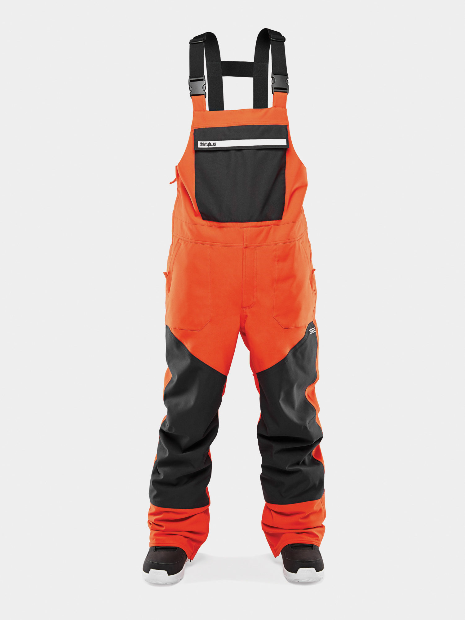 Męskie Spodnie snowboardowe ThirtyTwo Basement Bib (orange)
