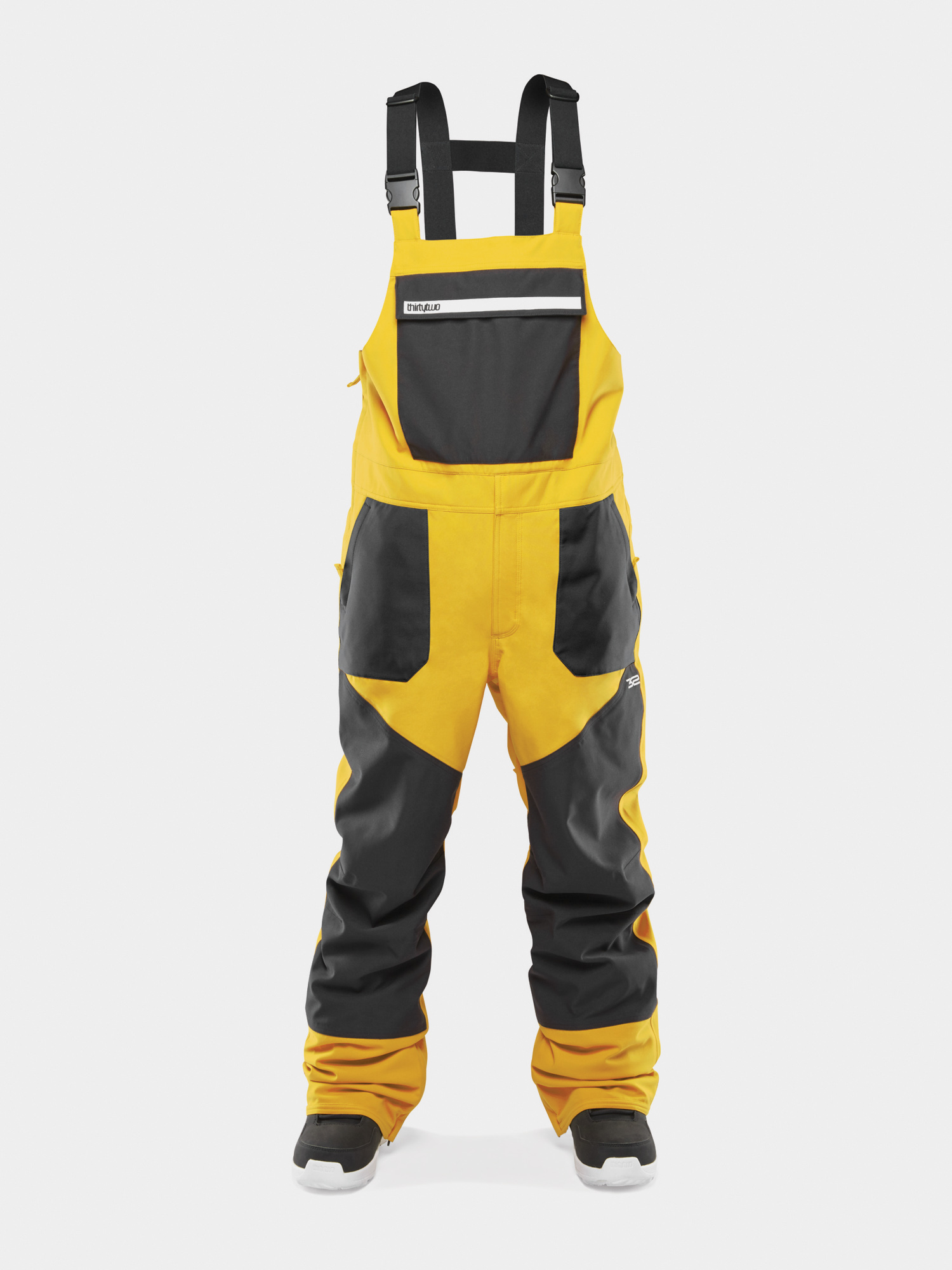 Męskie Spodnie snowboardowe ThirtyTwo Basement Bib (black/gold)